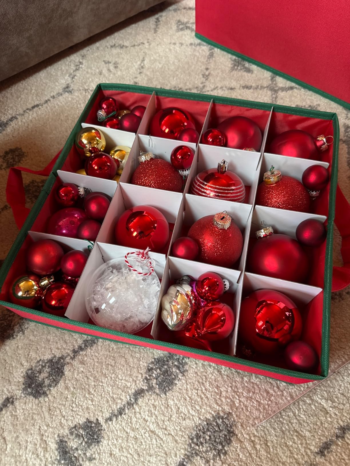 MaidMAX Ornament Storage Box, Christmas Ornament Storage, Ornament Storage customer photo 2