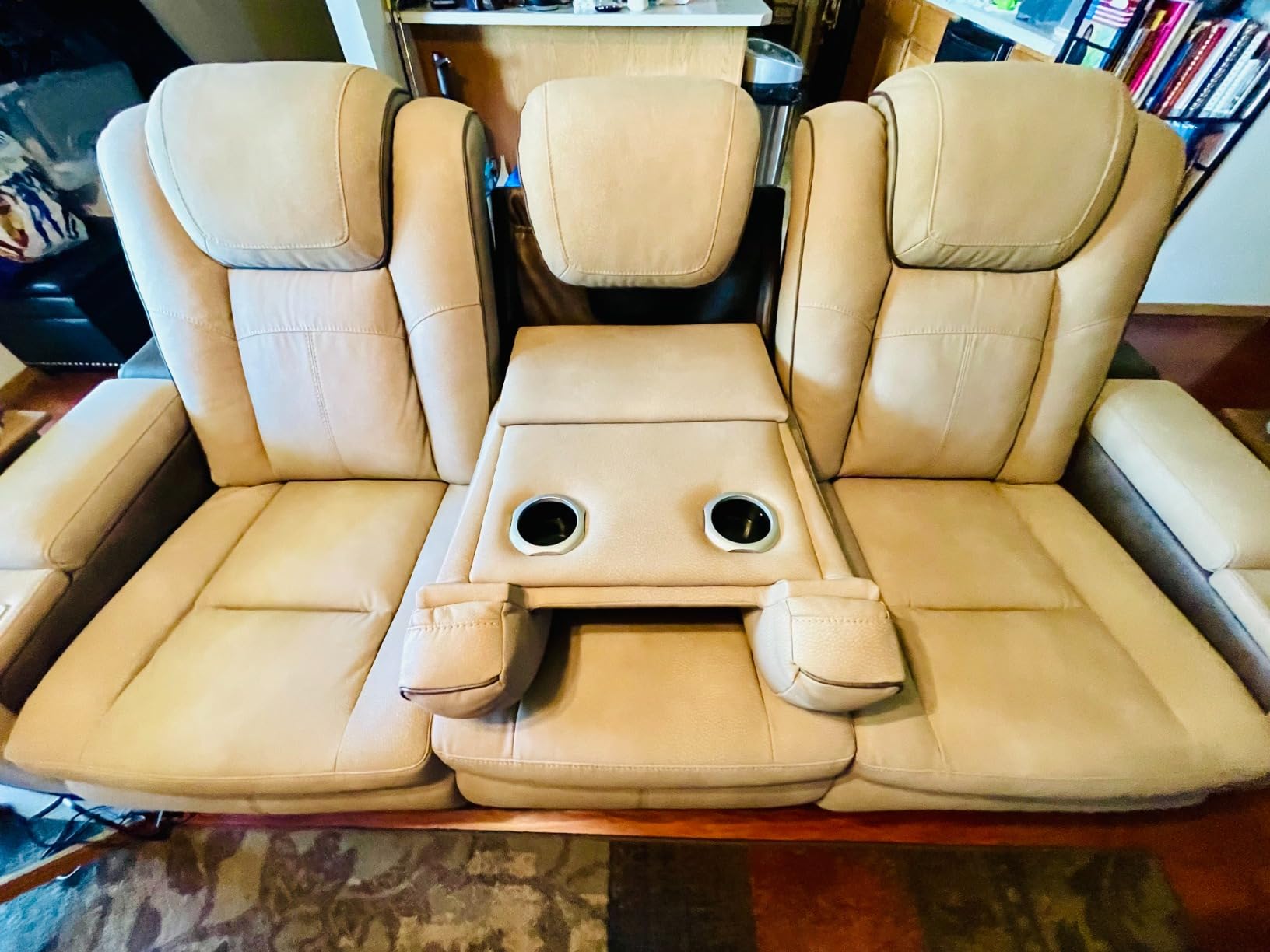 Signature Design by Ashley Next-Gen DuraPella Power Reclining Sofa, Sand customer photo 1