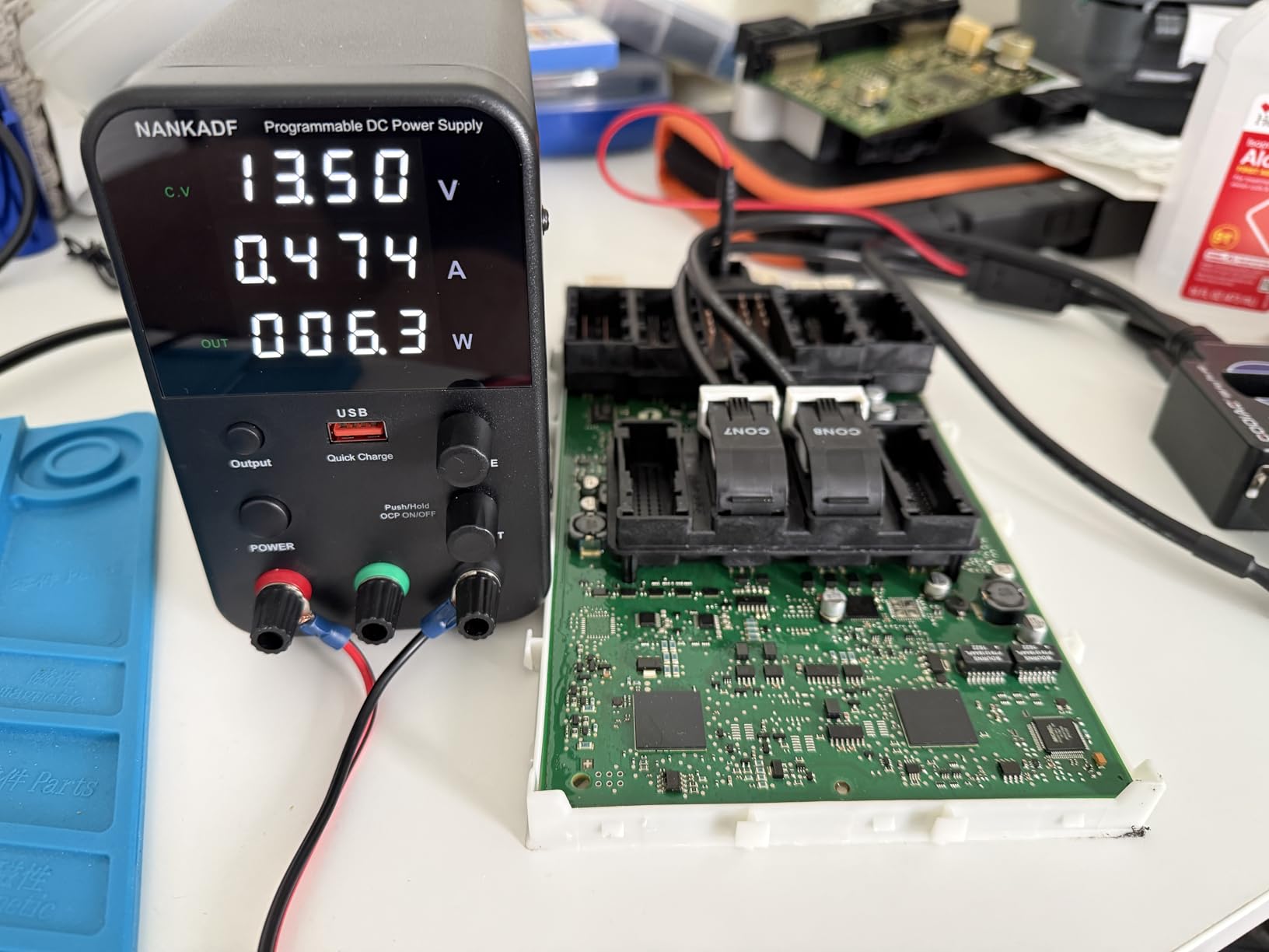 DC Power Supply Variable, Bench Power Supply with Encoder Adjustment Knob, Output Enable/Disable Button, Adjustable Power Supplies with USB Quick-Charge, Short Circuit Alam (30V 10A Black) customer photo 1