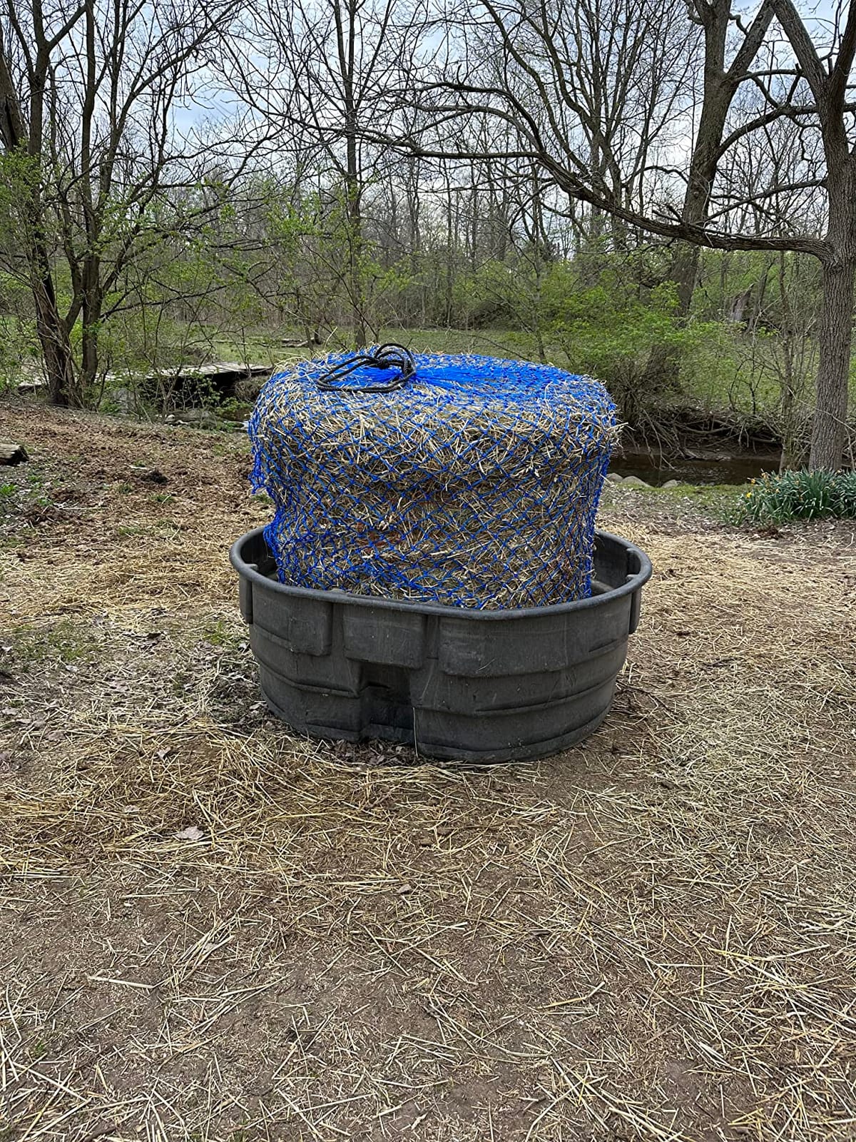 Round Bale Hay Net for Horses, Fits 4-ft Round Bales, 2