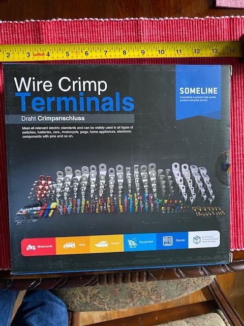 SOMELINE Wire Terminal Crimping Tool Kit, 22-10 AWG with 45-Type Connectors customer photo 2