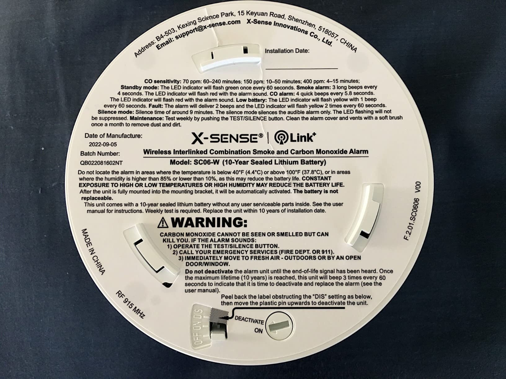 X-Sense 6-Pack Interconnected Smoke and CO Detector, SC06-W customer photo 1
