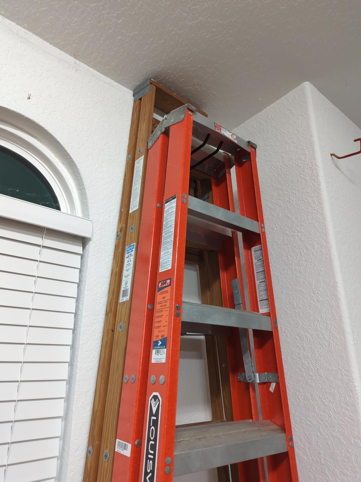 StoreYourBoard Heavy Duty Ladder Hooks for Garage Wall, Holds 2 Ladders customer photo 1