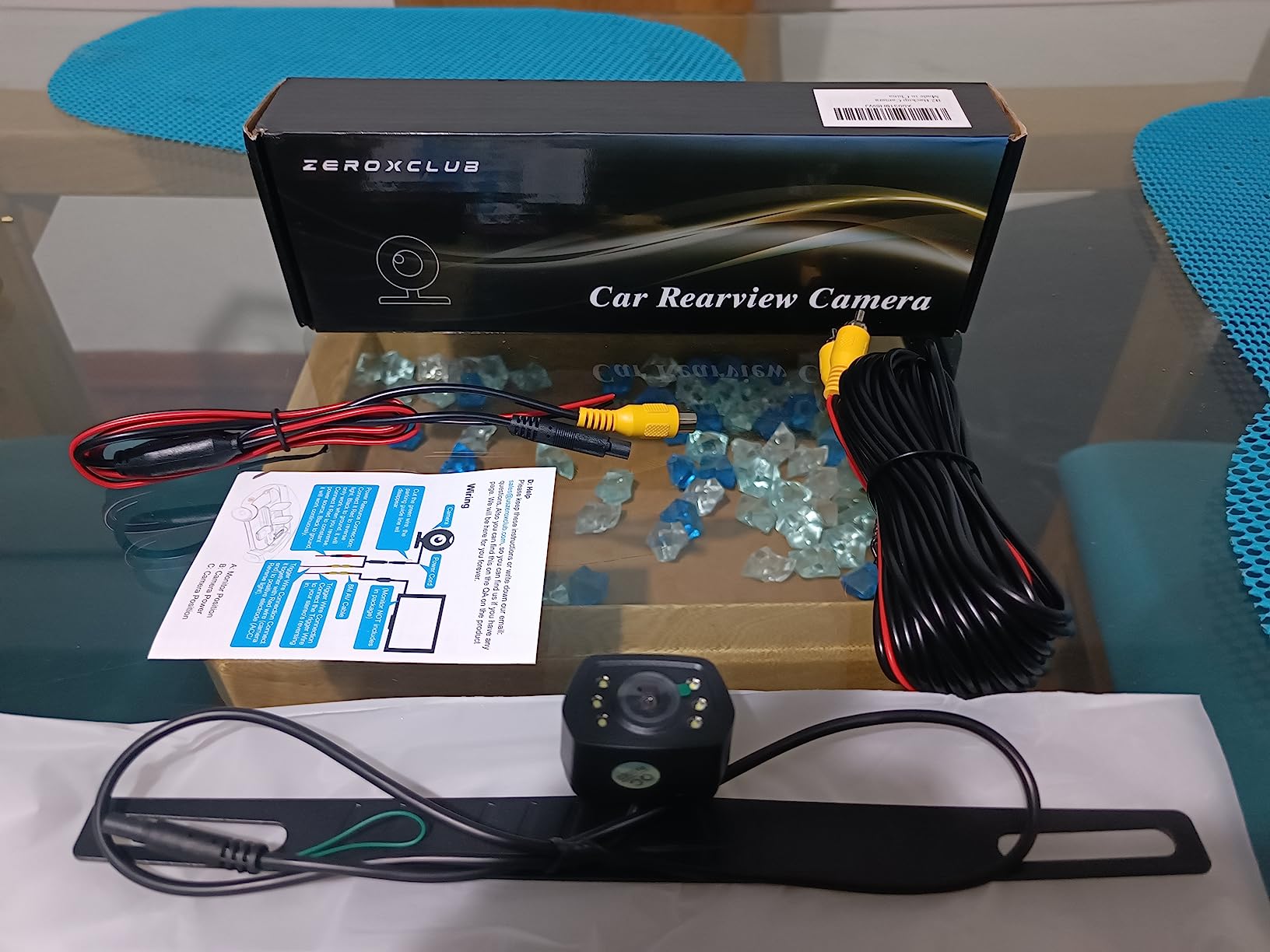ZEROXCLUB Wired License Plate Backup Camera for Car Pickup Truck SUV customer photo 2