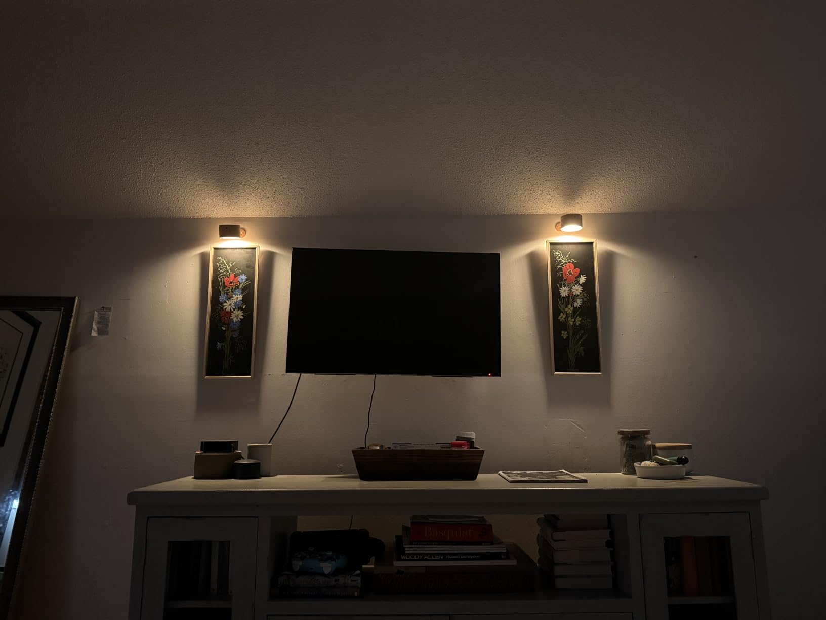 Koopala LED Wall Sconces, Wall Mounted Lamps with Rechargeable Battery Operated Dim 3 Brightness Removable Charging 360°Rotate Magnetic Ball, Cordless Wall Light for Reading Study Bedside Hallway customer photo 2