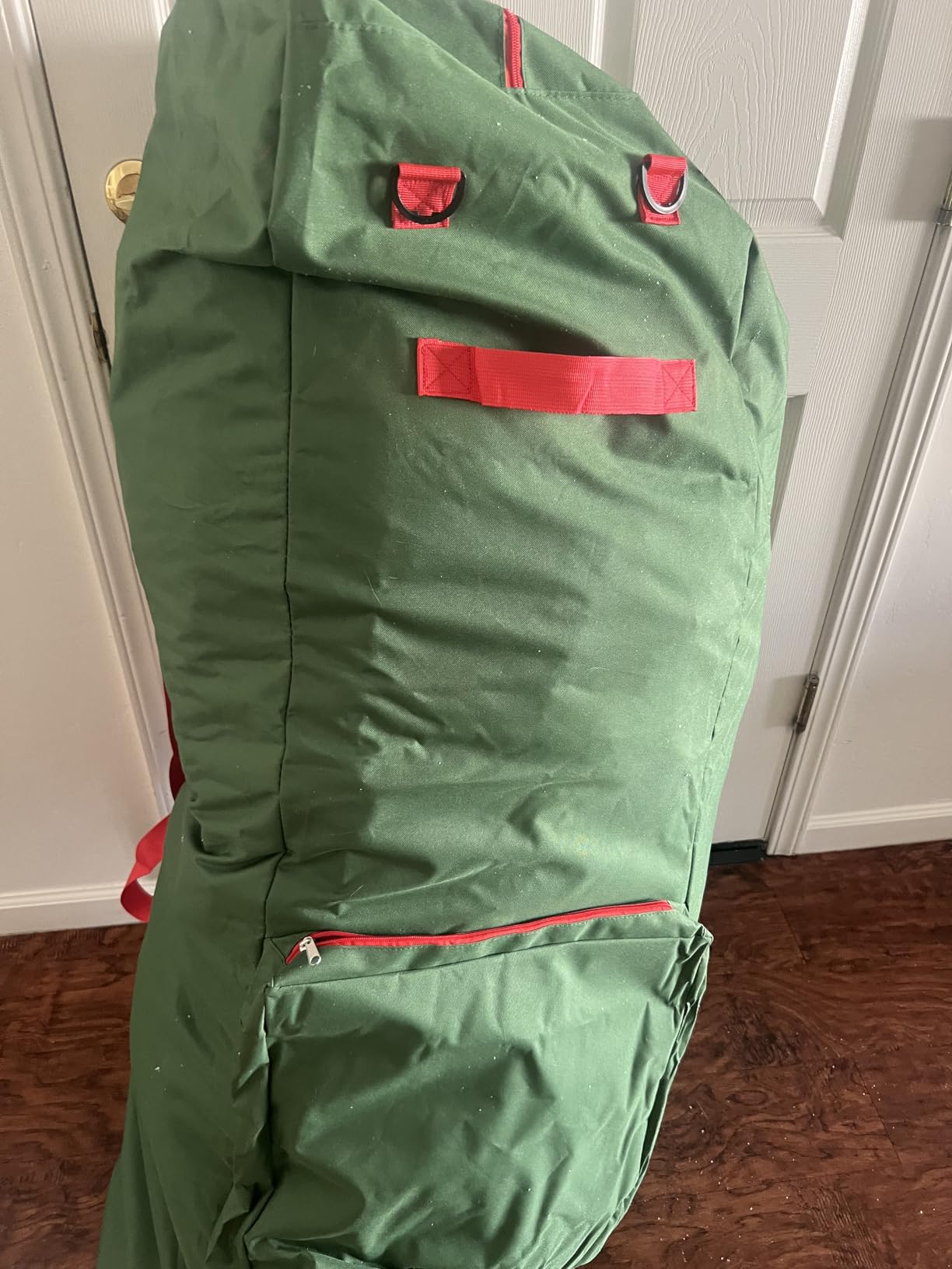 Handy Laundry Christmas Tree Storage Bag with Wheels - 600D Oxford, 9 Ft customer photo 1