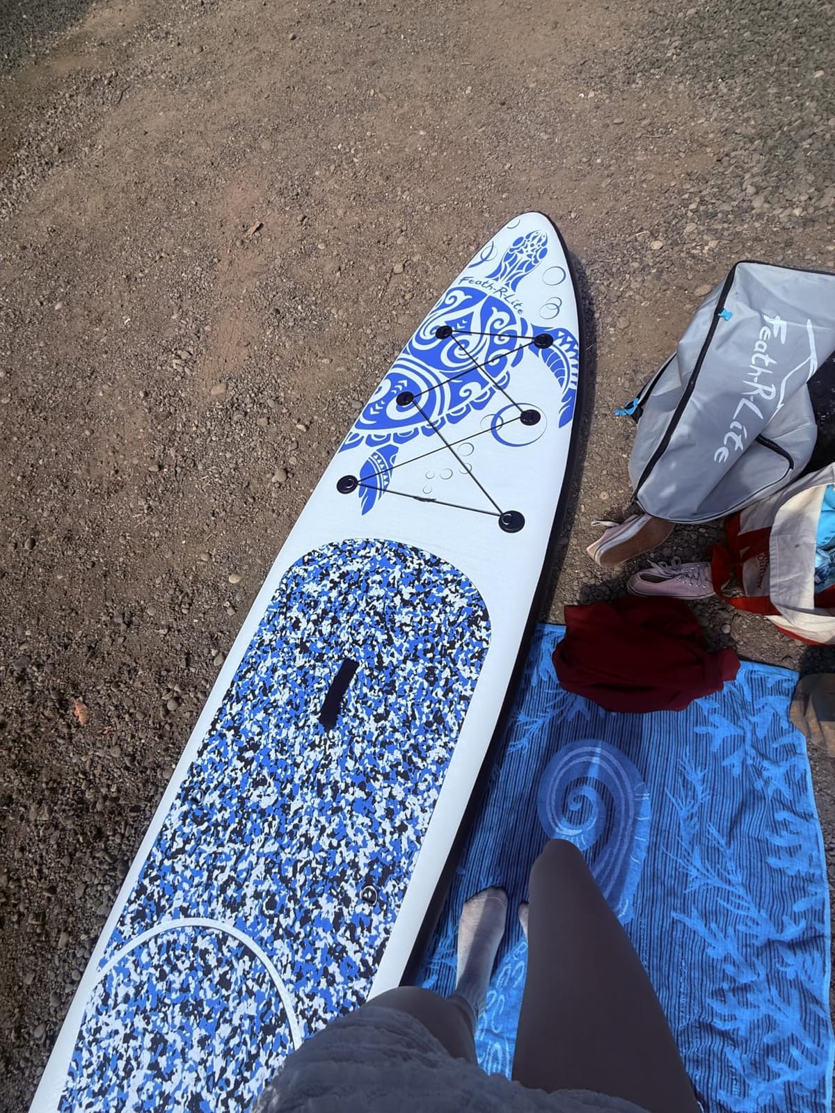 FEATH-R-LITE Inflatable Stand Up Paddle Board with Beginner SUP Accessories customer photo 1