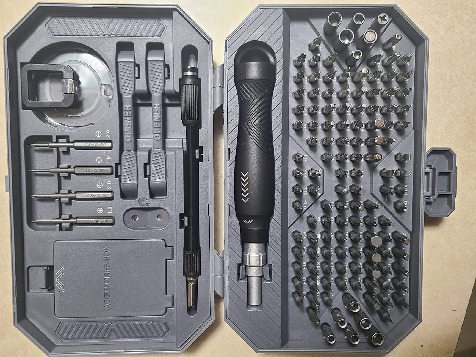 JAKEMY 164 in 1 Precision Screwdriver Set, Laptop Screwdriver Kit, Professional Computer Screwdriver Repair Tools with T5 T6 Torx Screwdriver Bit for MacBook, iPhone, PC, RC, PS5, Watch, Xbox, DIY customer photo 1