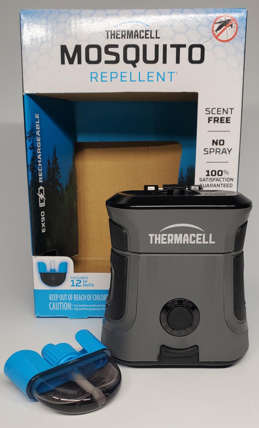 Thermacell Mosquito Repellent Rechargeable Adventure EX-Series EX90; Patio Shield with 9-Hour Battery, Includes 12-Hour Refill, Rubber Armor & Carabiner; Scent Free Bug Spray Alternative customer photo 2