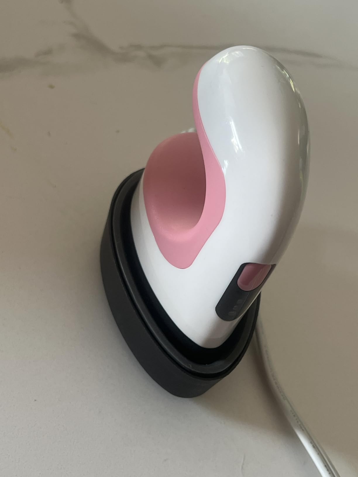 Mini Heat Press Machine, Mini Irons for Crafts,Portable Heat Press Easy for T-Shirts, Shoes, Hats and Small HTV Vinyl Projects Transfer(Pink) customer photo 2