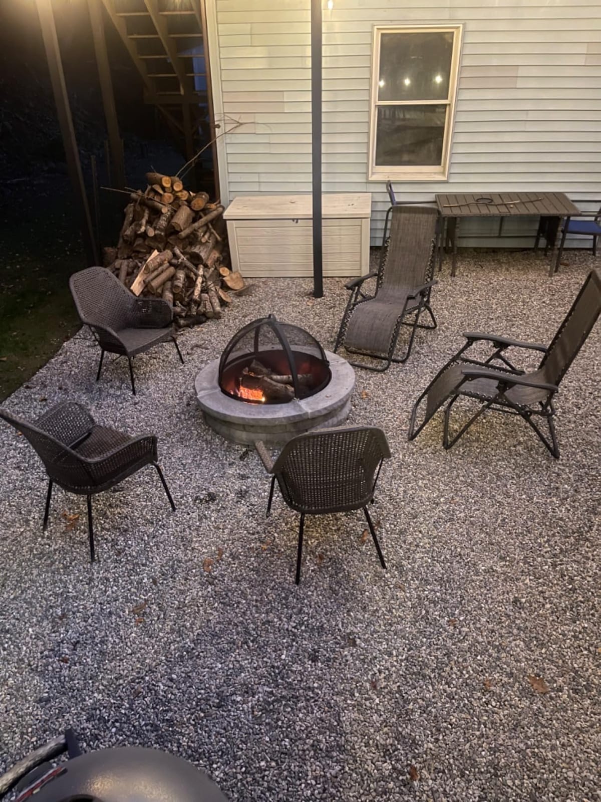 WeCooper Outdoor Fire Pit Spark Screen Cover,36