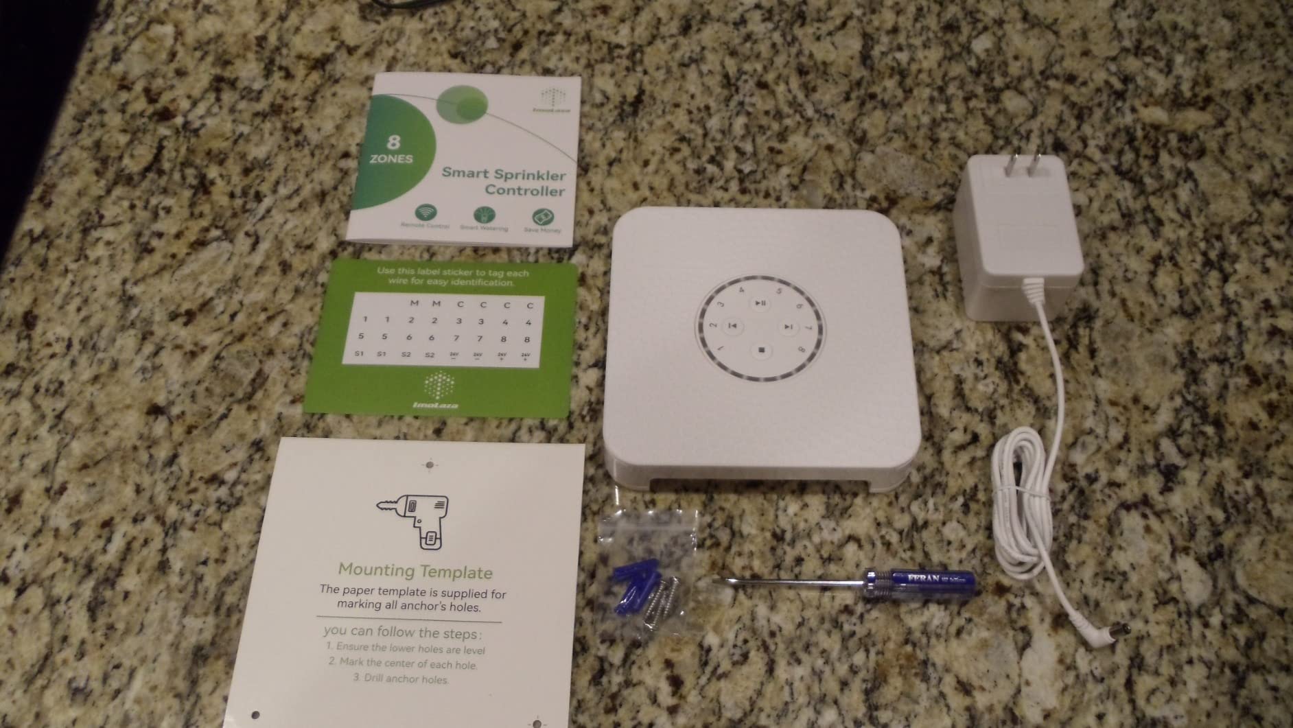 ImoLaza 8 Zone WiFi Smart Sprinkler Controller, ET Master Irrigation Timer customer photo 2