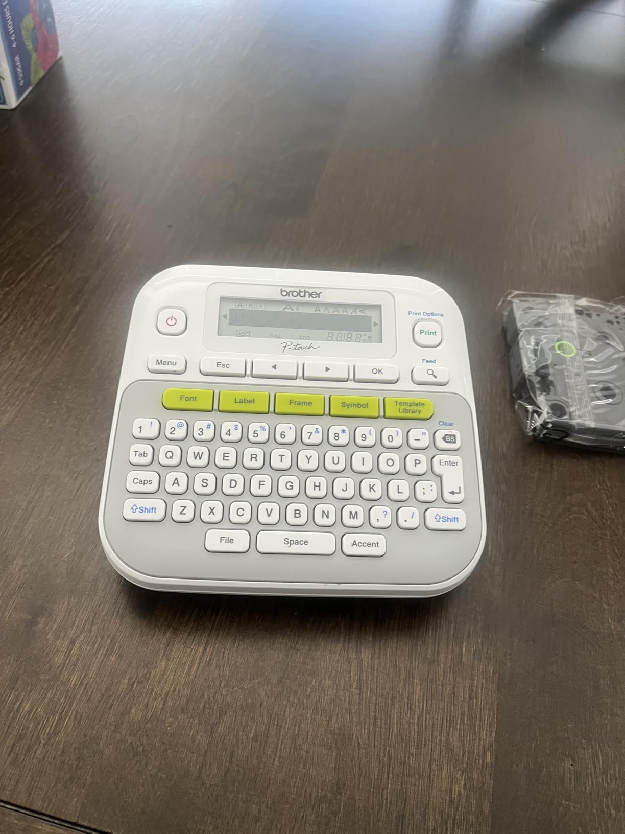 Brother P-Touch, PTD210, Easy-to-Use Label Maker Bundle (4 Label Tapes Included), White, Small customer photo 1