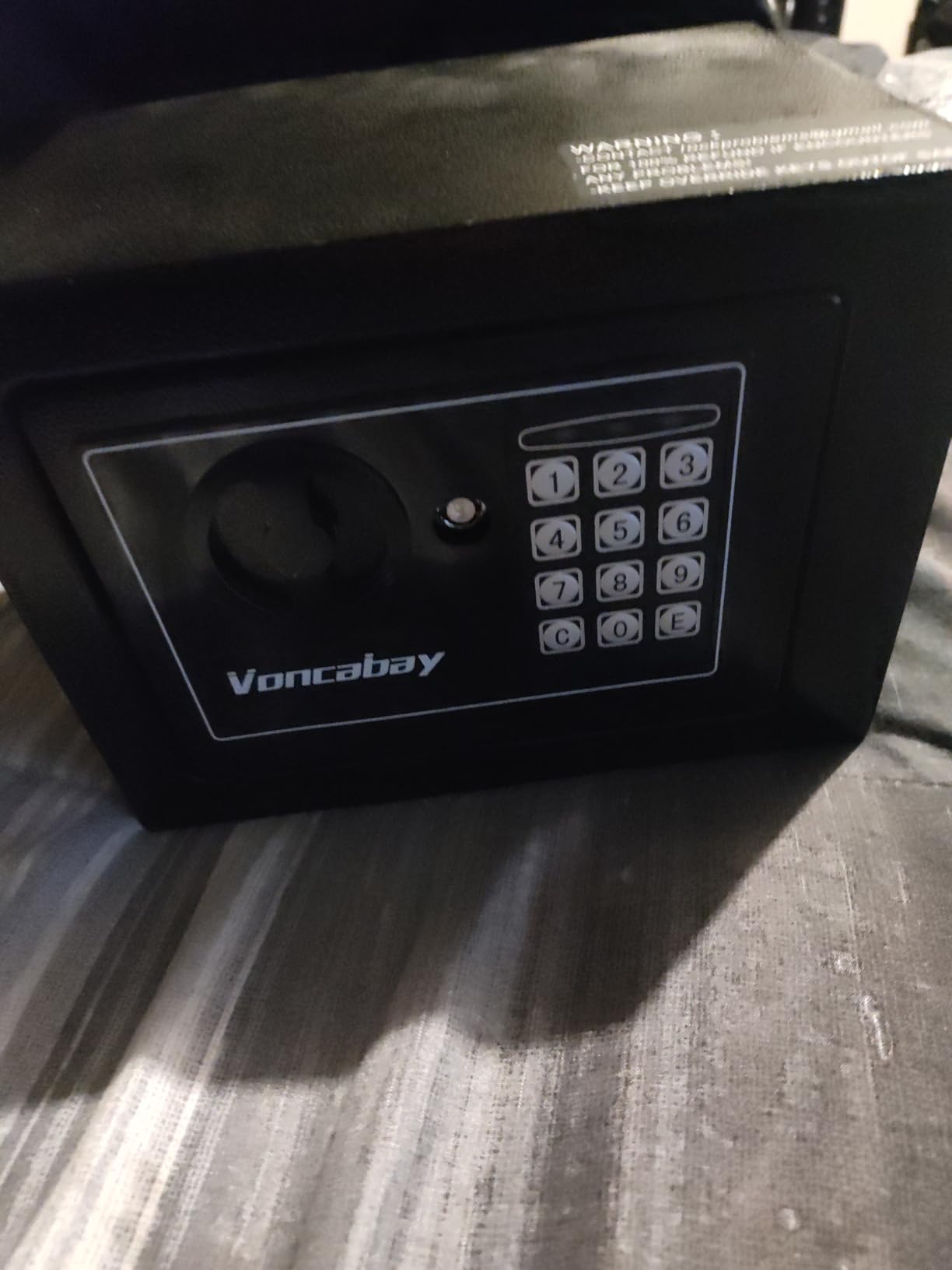 Voncabay Money Safe Box for Home with Digital Keypad, 0.23 Cu. Ft., Black customer photo 1