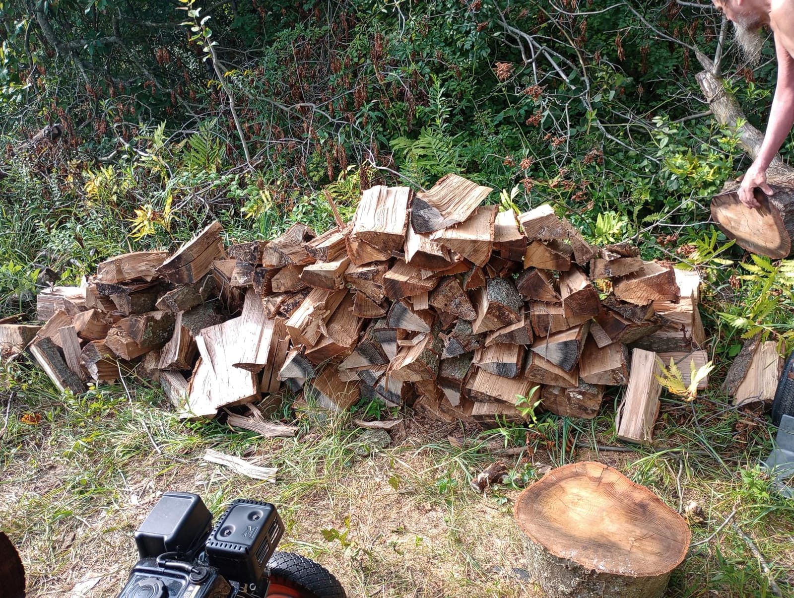 SuperHandy Hydraulic Log Splitter, 20 Ton, Firewood Wood Splitter customer photo 2
