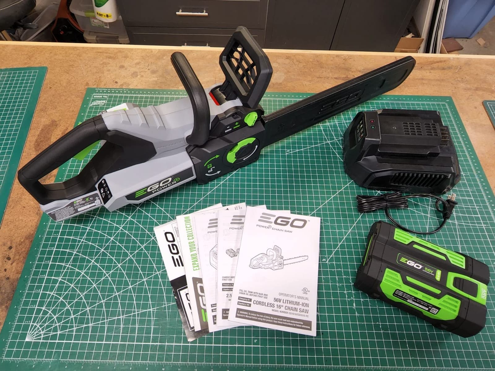 EGO POWER+ Chain Saw, 16” Battery Powered Chainsaw, Electric Cordless, Includes 56V 2.5Ah Battery and Charger – CS1611 customer photo 1