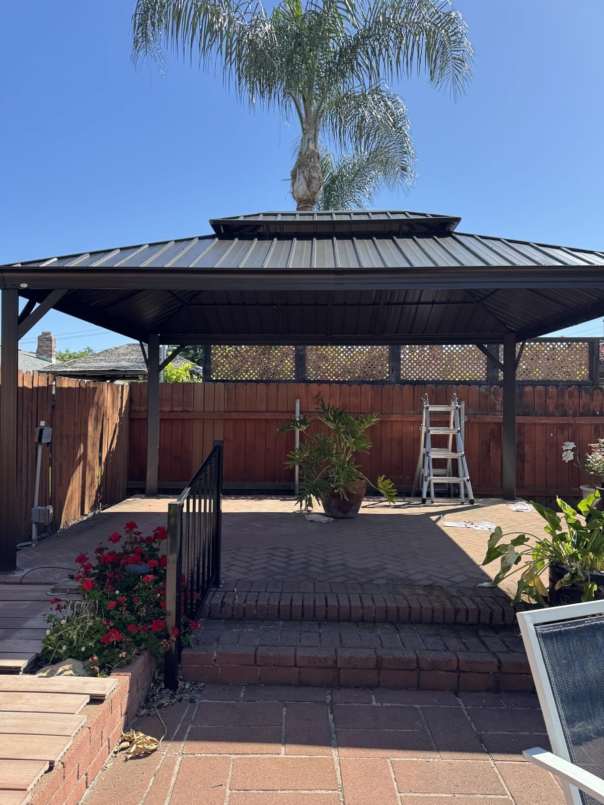 Kozyard Alexander 10' x 12' Hardtop Gazebo, Aluminum Frame customer photo 1