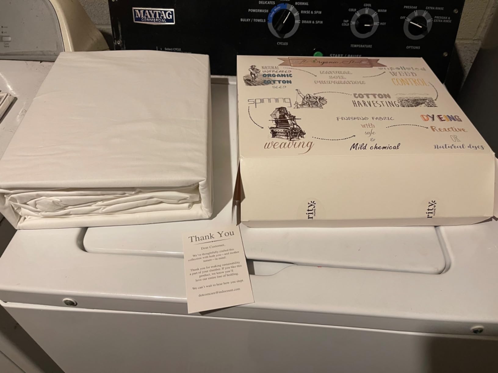 SUPREME ELEGANCE 100% Organic Cotton Queen Sheet Set, Percale, Snow White customer photo 2