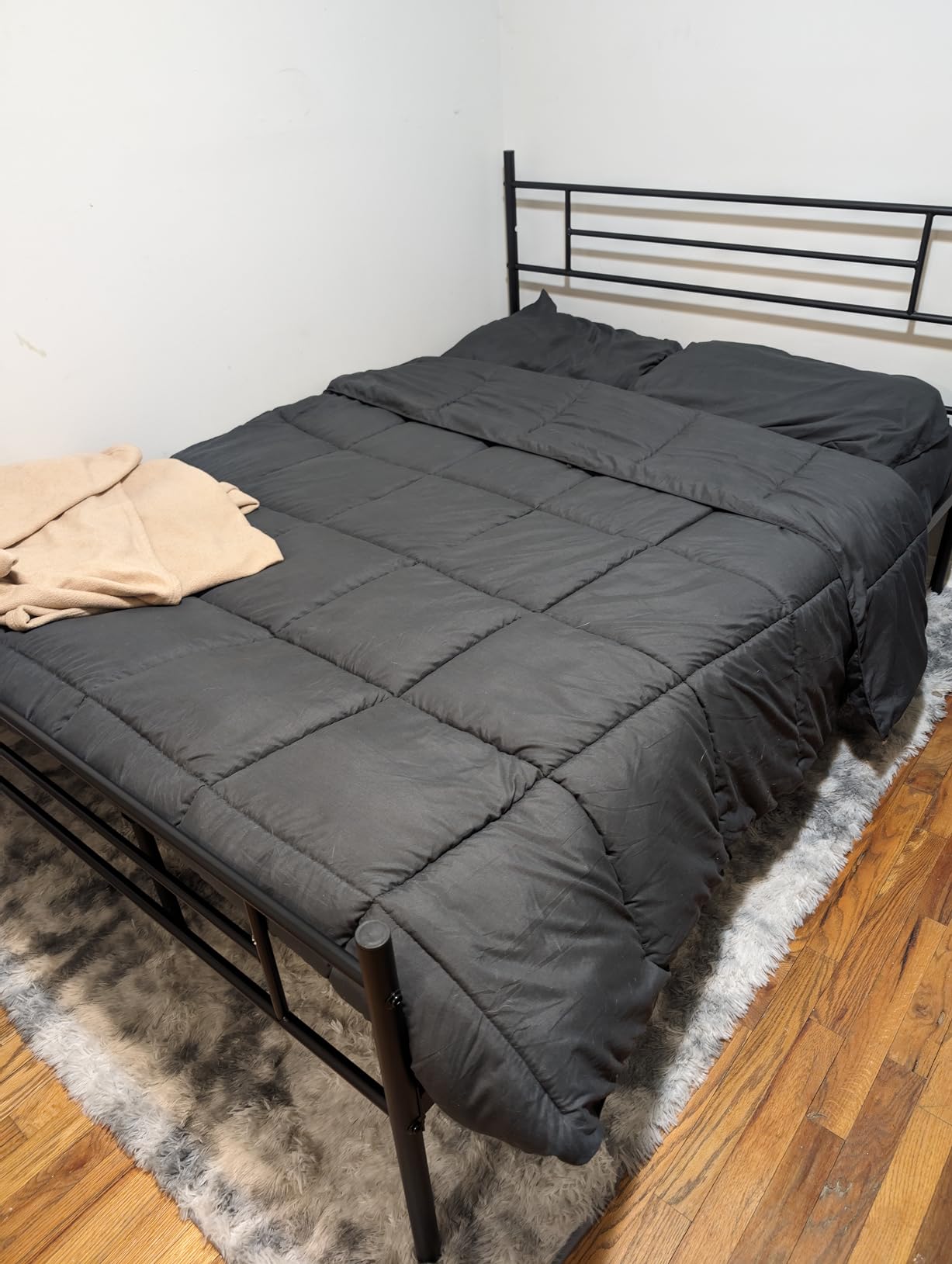 Milliard Full Size Futon Mattress, Light Grey, 71 x 52 x 6 Inch, Memory Foam Futon Mattress Full Size, CertiPUR-US, Comfy Sofa Bed, Couch, Removable Washable Hypoallergenic Cover, Frame Not Included customer photo 1
