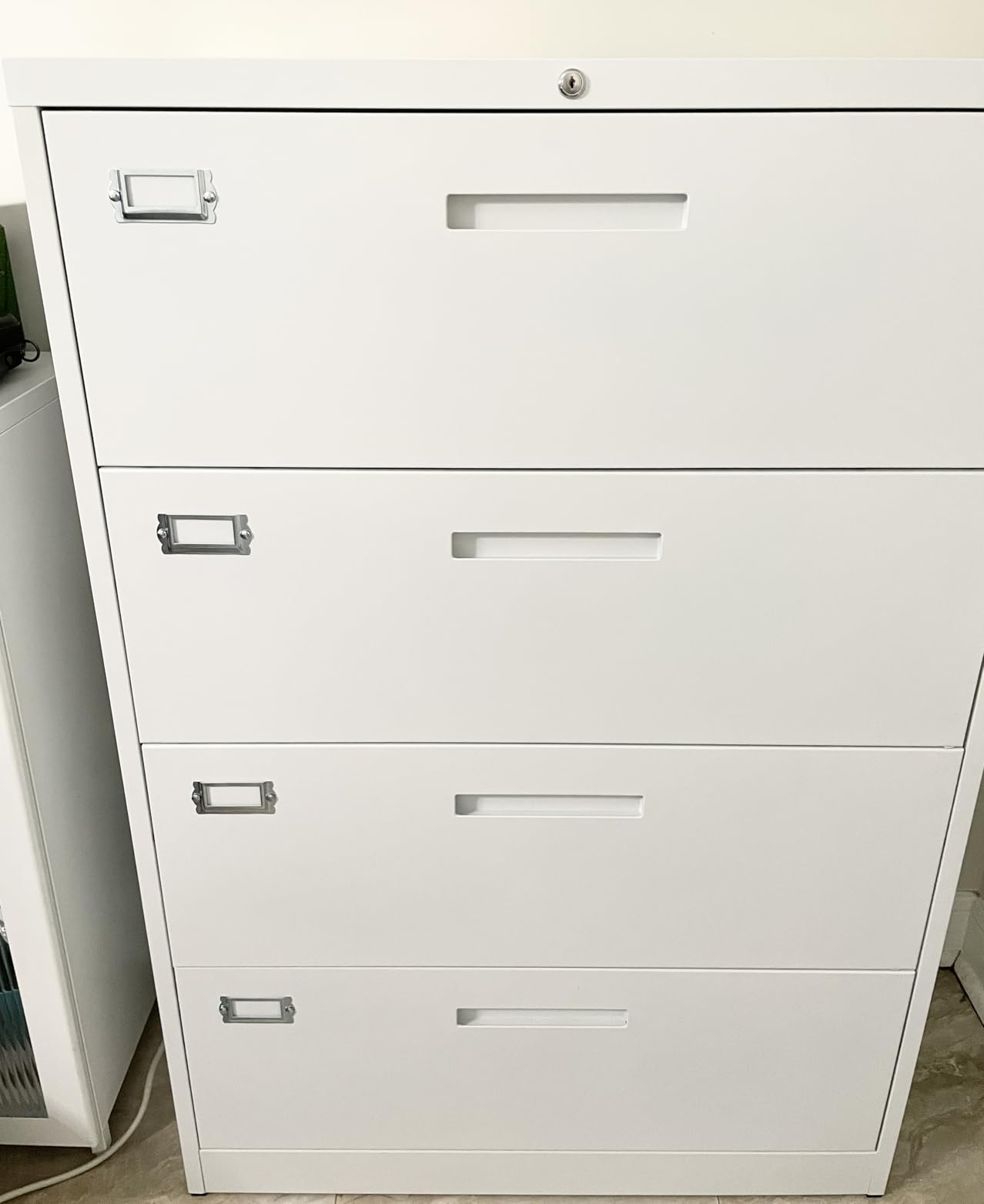 Letaya File Cabinets,4 Drawer Metal Lateral Filing Organization Storage Cabinets with Lock,Home Office for Hanging Files Letter/Legal/F4/A4 Size (Require Assembly) customer photo 1