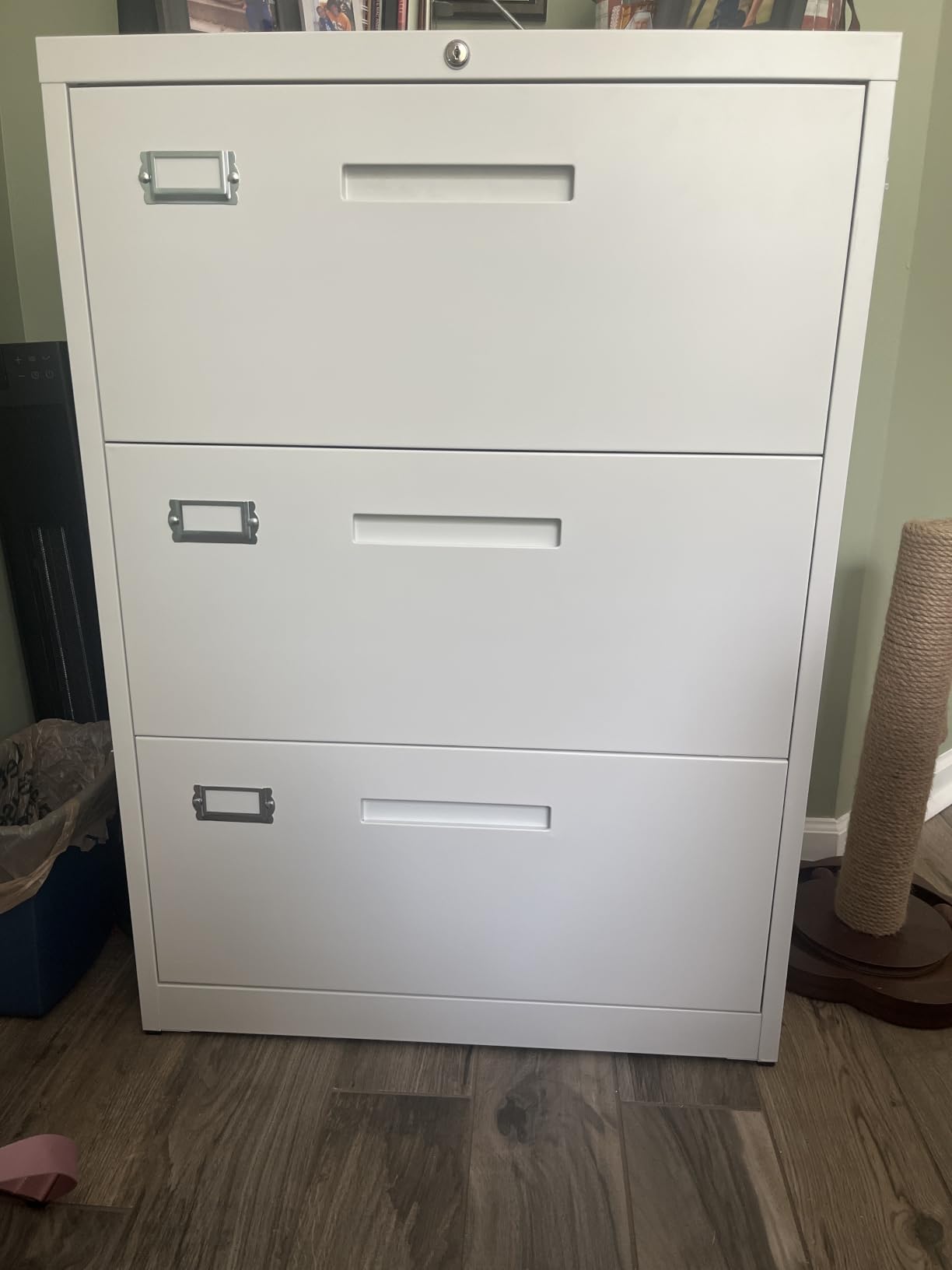 Letaya File Cabinets,4 Drawer Metal Lateral Filing Organization Storage Cabinets with Lock,Home Office for Hanging Files Letter/Legal/F4/A4 Size (Require Assembly) customer photo 2