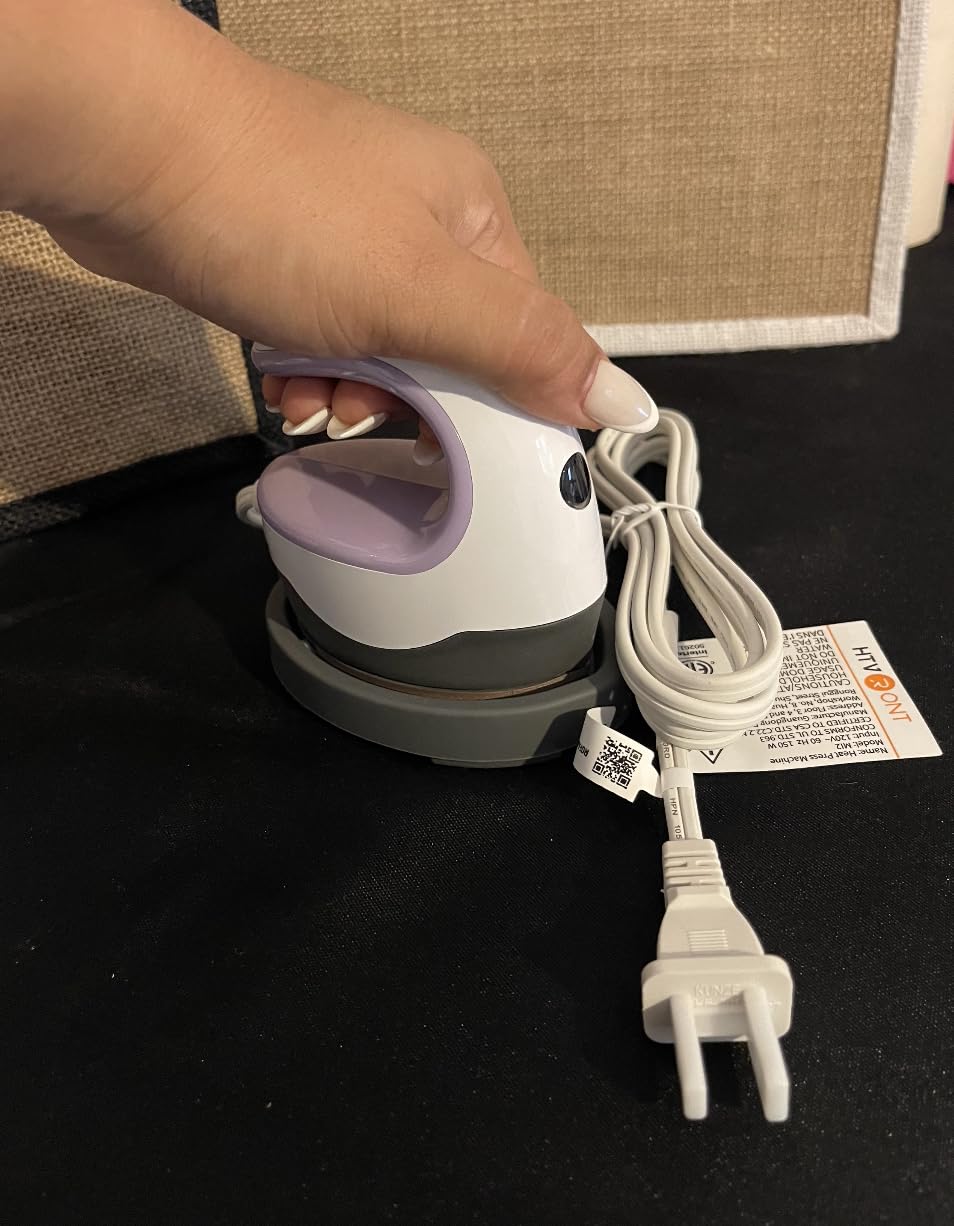 HTVRONT Heat Press Mini Heat Press Machine, Mini Iron for Crafts customer photo 1