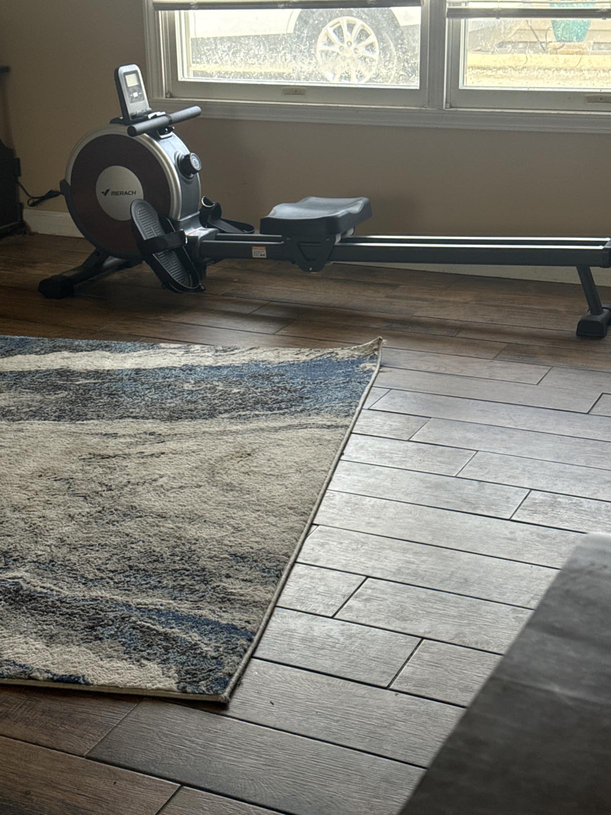 Merach Q1S Magnetic Rowing Machine Indoor, Dual Slide Rail, Quiet & Smooth customer photo 2