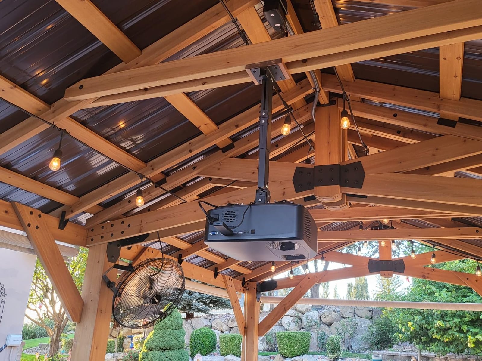 Backyard Discovery Norwood 16 ft. x 12 ft. Cedar Wood Gazebo,Thermal Insulated Steel Roof, Durable, Supports Snow Loads and Wind Speed, Rot Resistant, Backyard, Deck, Garden, Patio customer photo 1