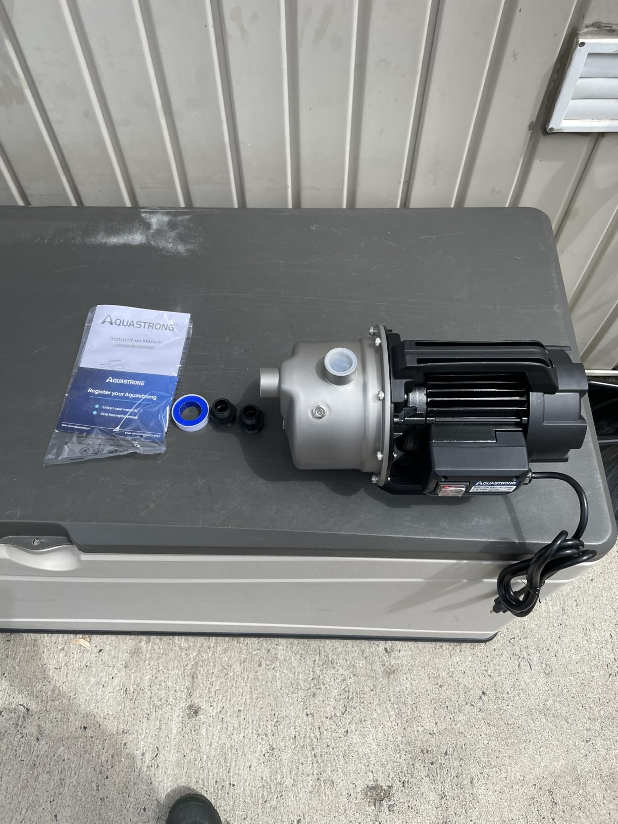 Aquastrong 115V Shallow Well Garden Pump, Stainless Steel, 1320 GPH, Water Transfer Draining Irrigation Sprinkler Pump, for Lawn,Garden,1.6 HP Portable customer photo 1