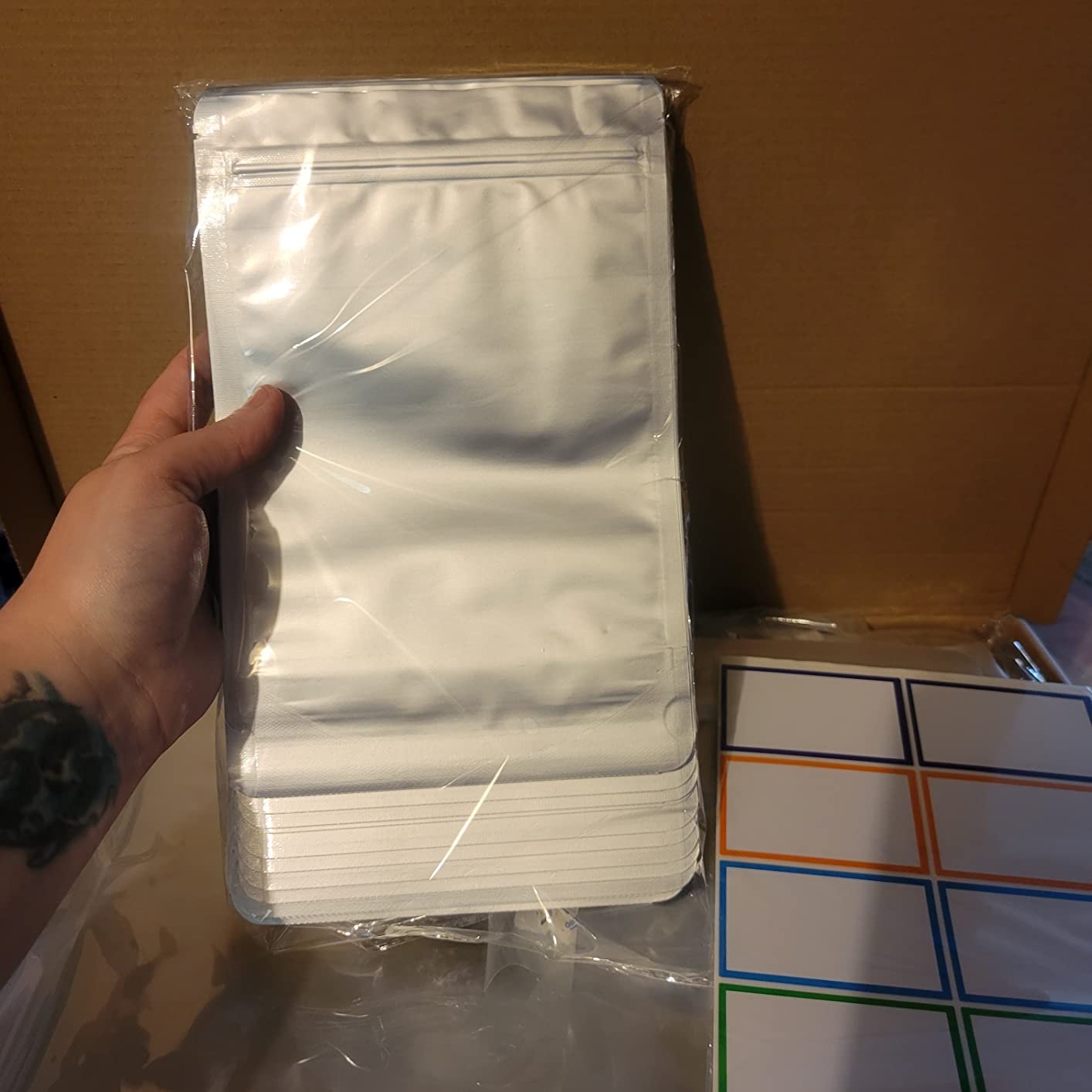 15 Mil 5 Gallon Mylar Bags for Food Storage with 2500cc Oxygen Absorbers customer photo 2