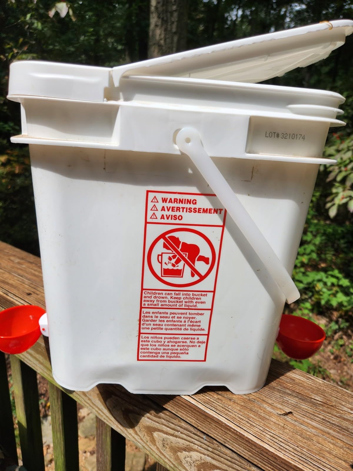 Chicken Automatic Waterer Kit for Poultry Float Style Gravity Water Feeder Drinking Cup Bowl 5 Gallon with Mounting Hole Opener, 12 Pack customer photo 1