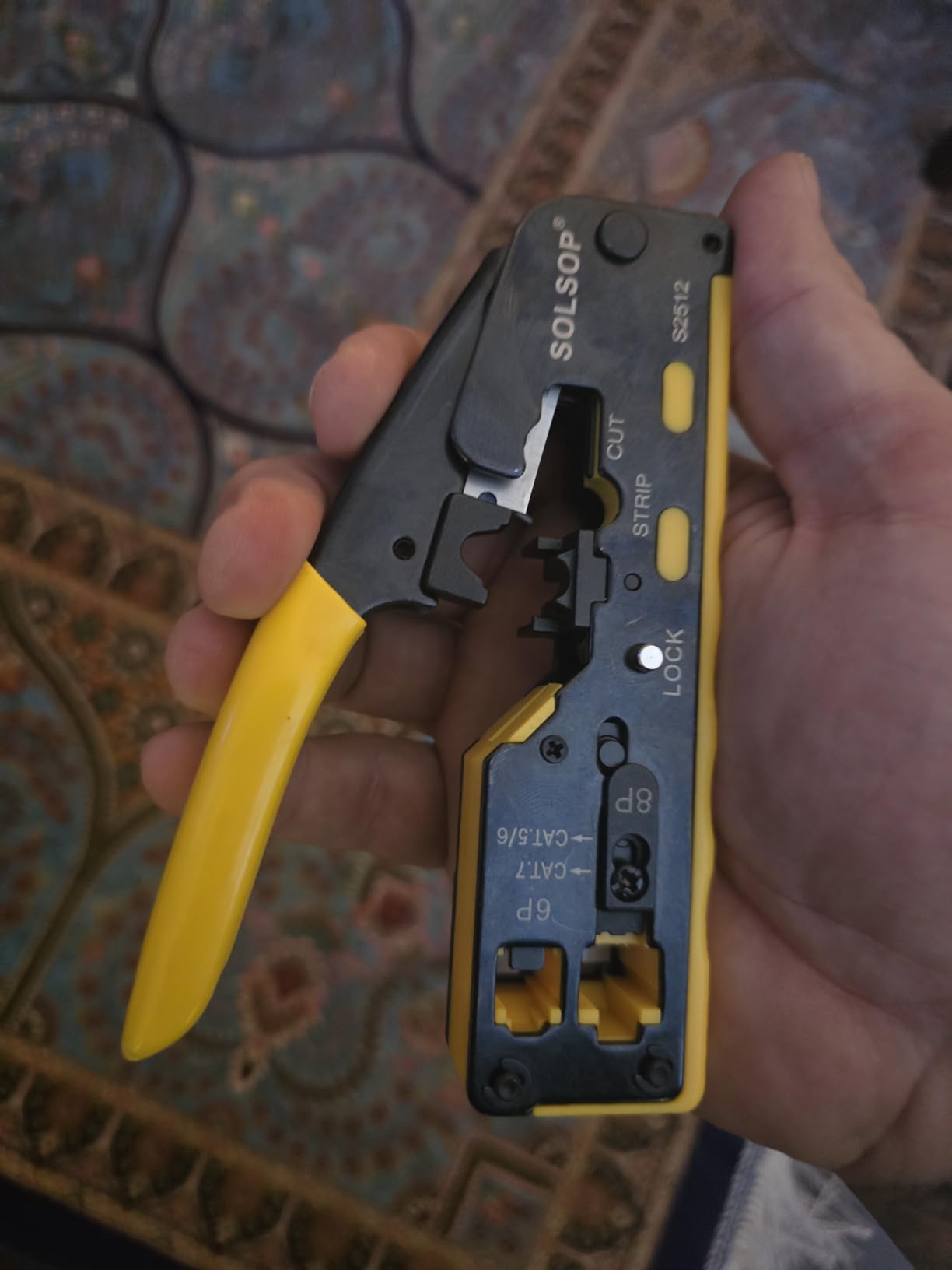 Solsop Pass Through RJ45 Crimp Tool Kit All-in-One Ethernet Crimper customer photo 2