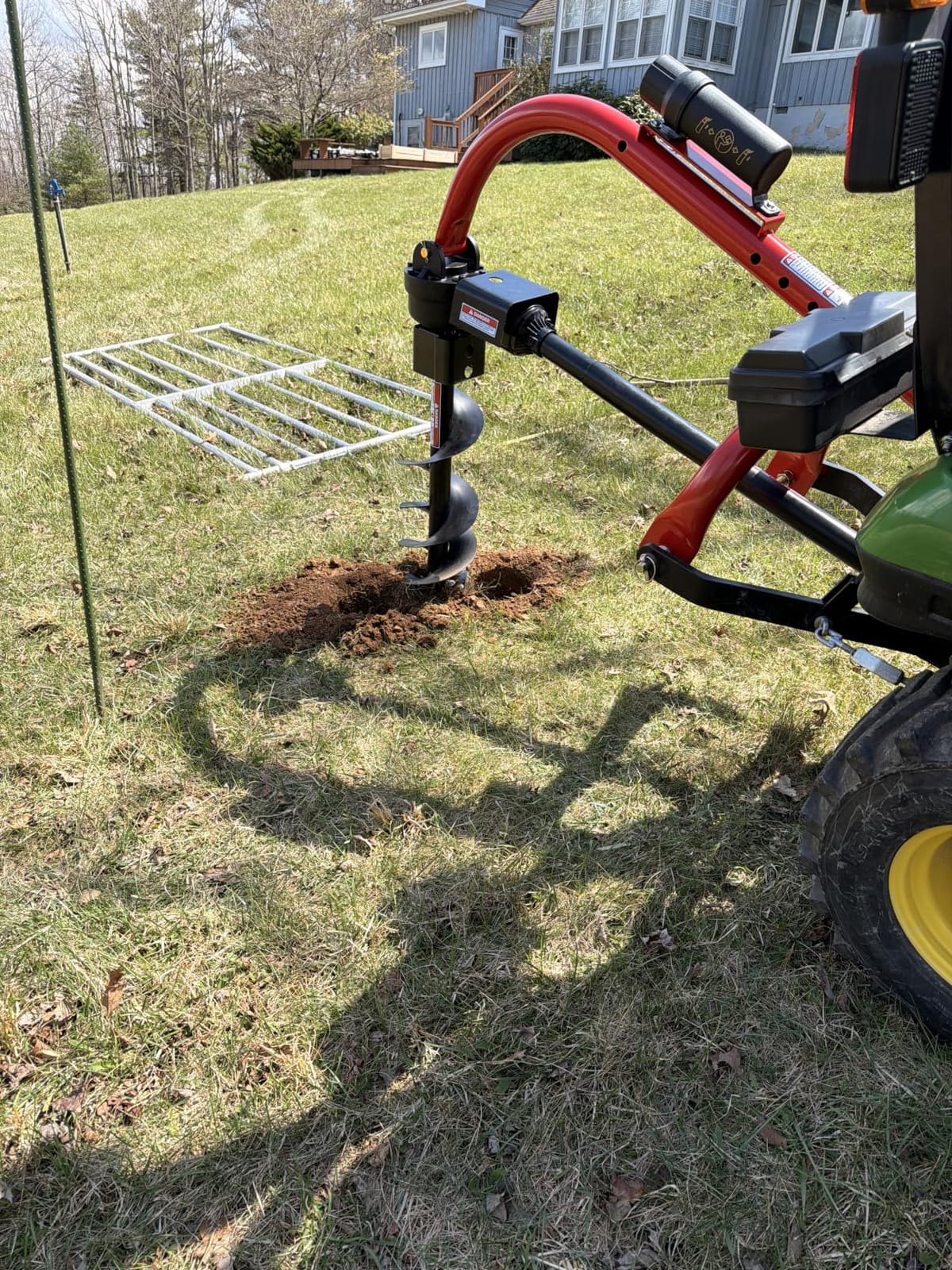 Tool Tuff Model 400 3-Point Tractor Post Hole Digger with 6