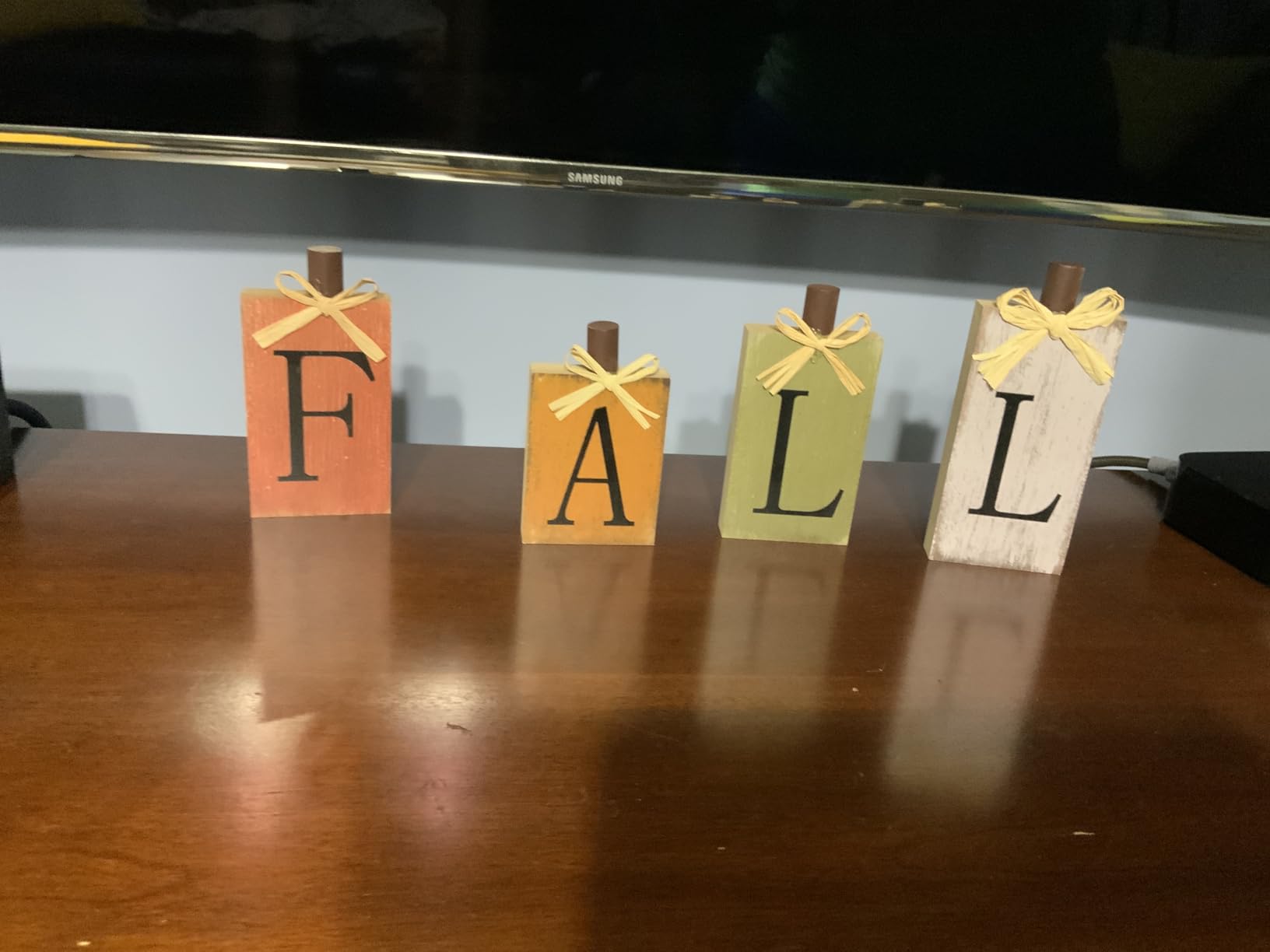 Fall Decorations for Home Thanksgiving Signs Wooden Table Sign Vintage Farmhouse Block Sign Harvest Fall Autumn Home Decor customer photo 2