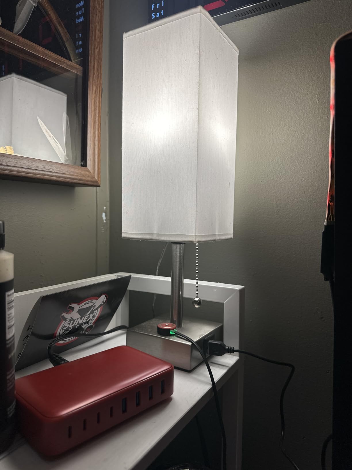 Small Bedside Table Lamp for Bedroom - Desk Lamp For Nightstand, USB C+A customer photo 1