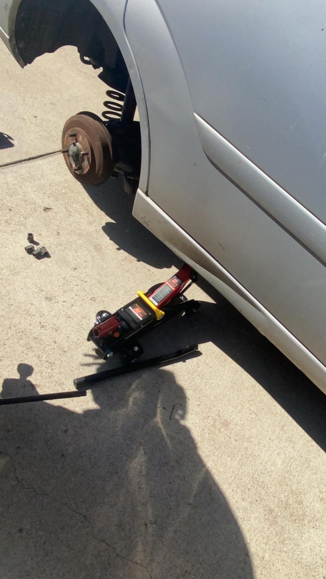 DNA Motoring TOOLS-00234 Low Profile Hydraulic Trolley Service/Floor Jack, 2 Ton (4000 lbs) Capacity, Lifting Range 5.1