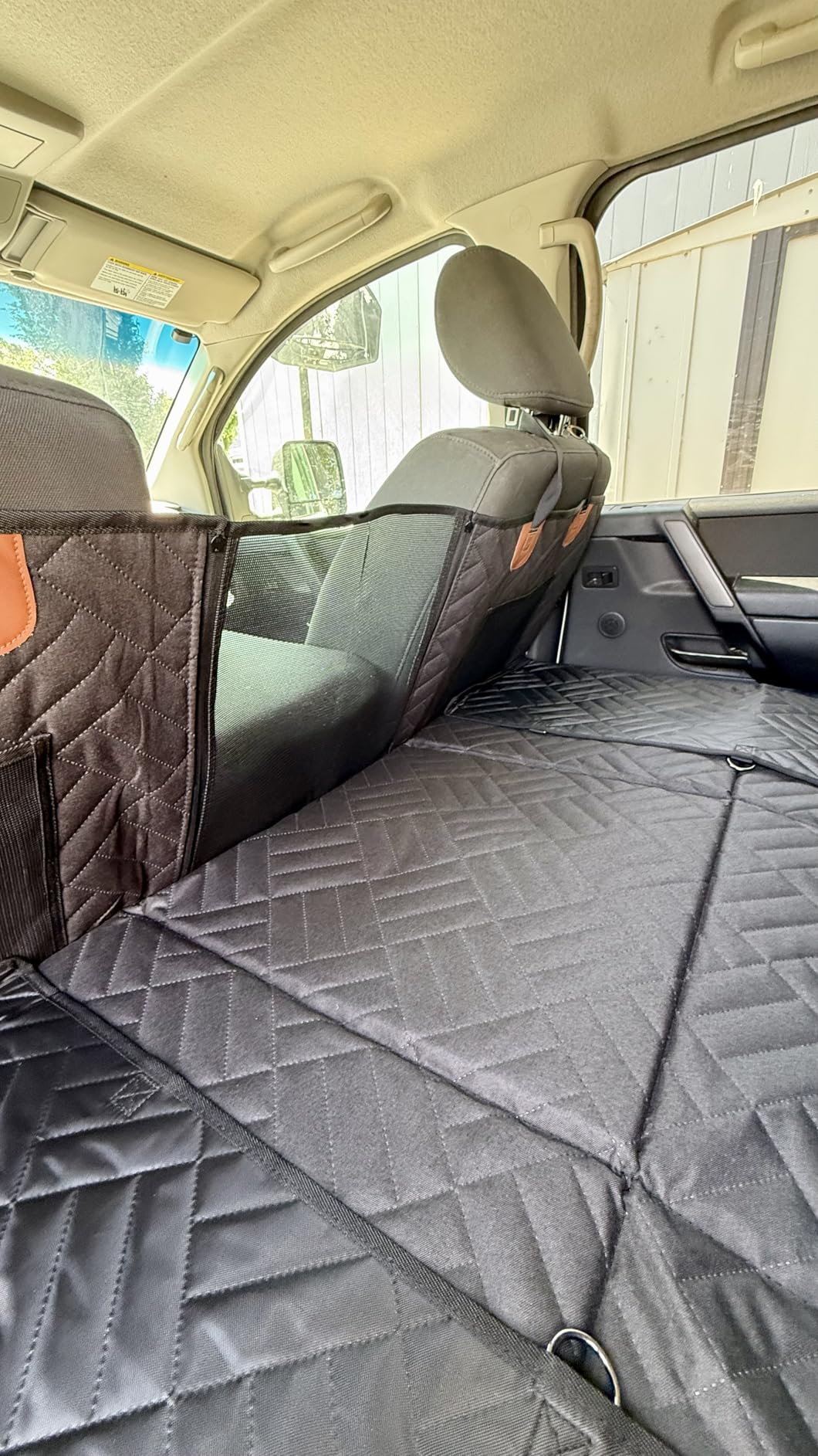 YJGF Hard Bottom Dog Car Seat Cover for Back Seat,Seat Extender for Dogs customer photo 1