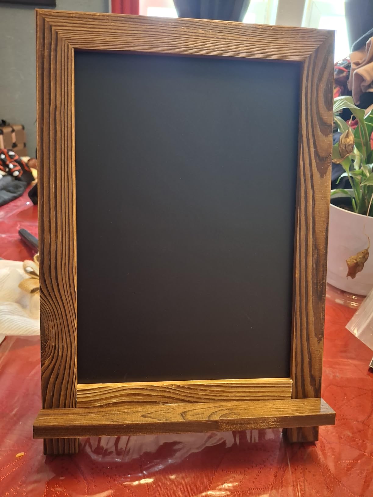 Better Office Products Framed Tabletop Chalkboard Sign, 9.5