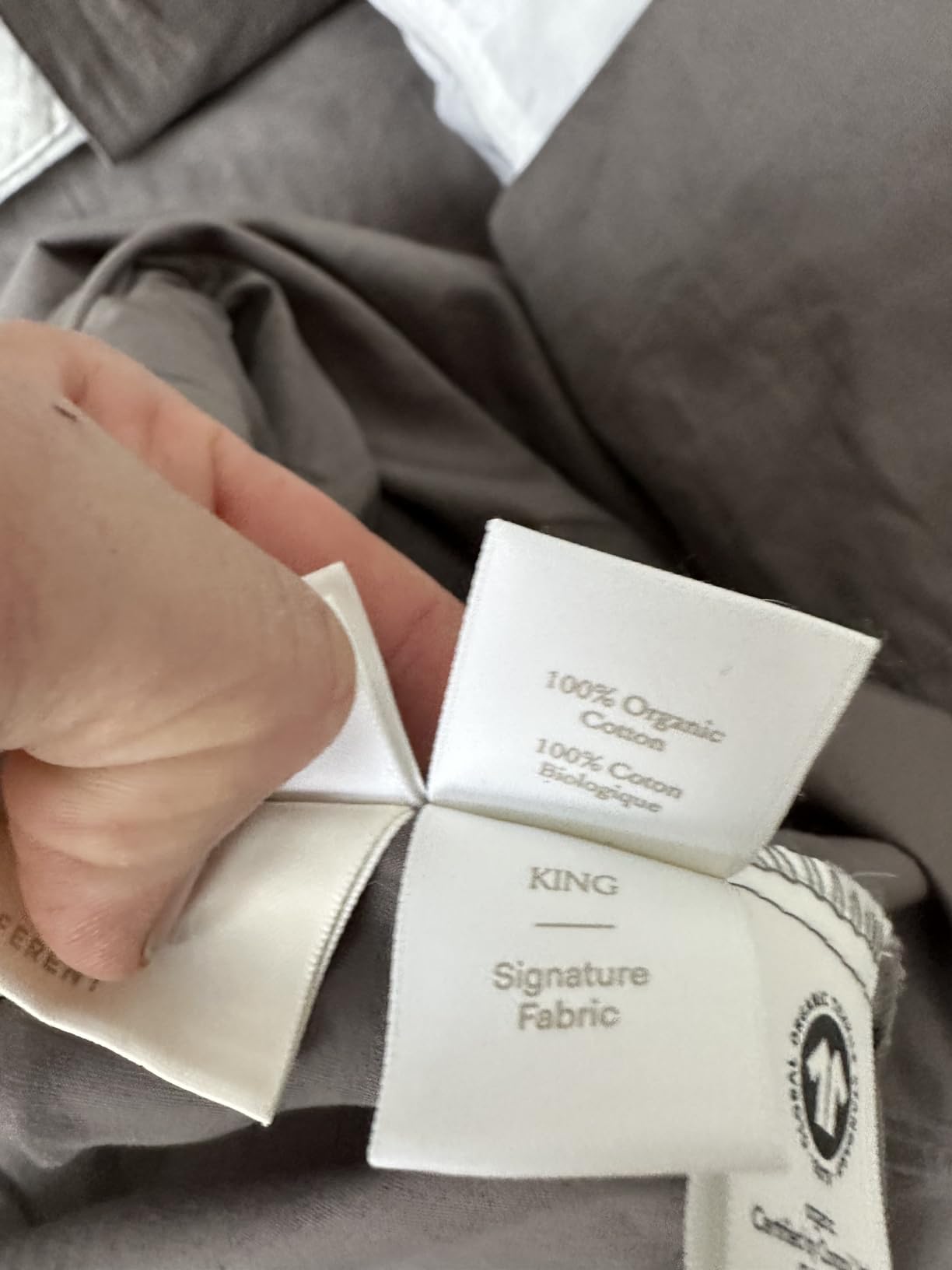BOLL & BRANCH Signature Hemmed Sheet Set, King, White customer photo 2