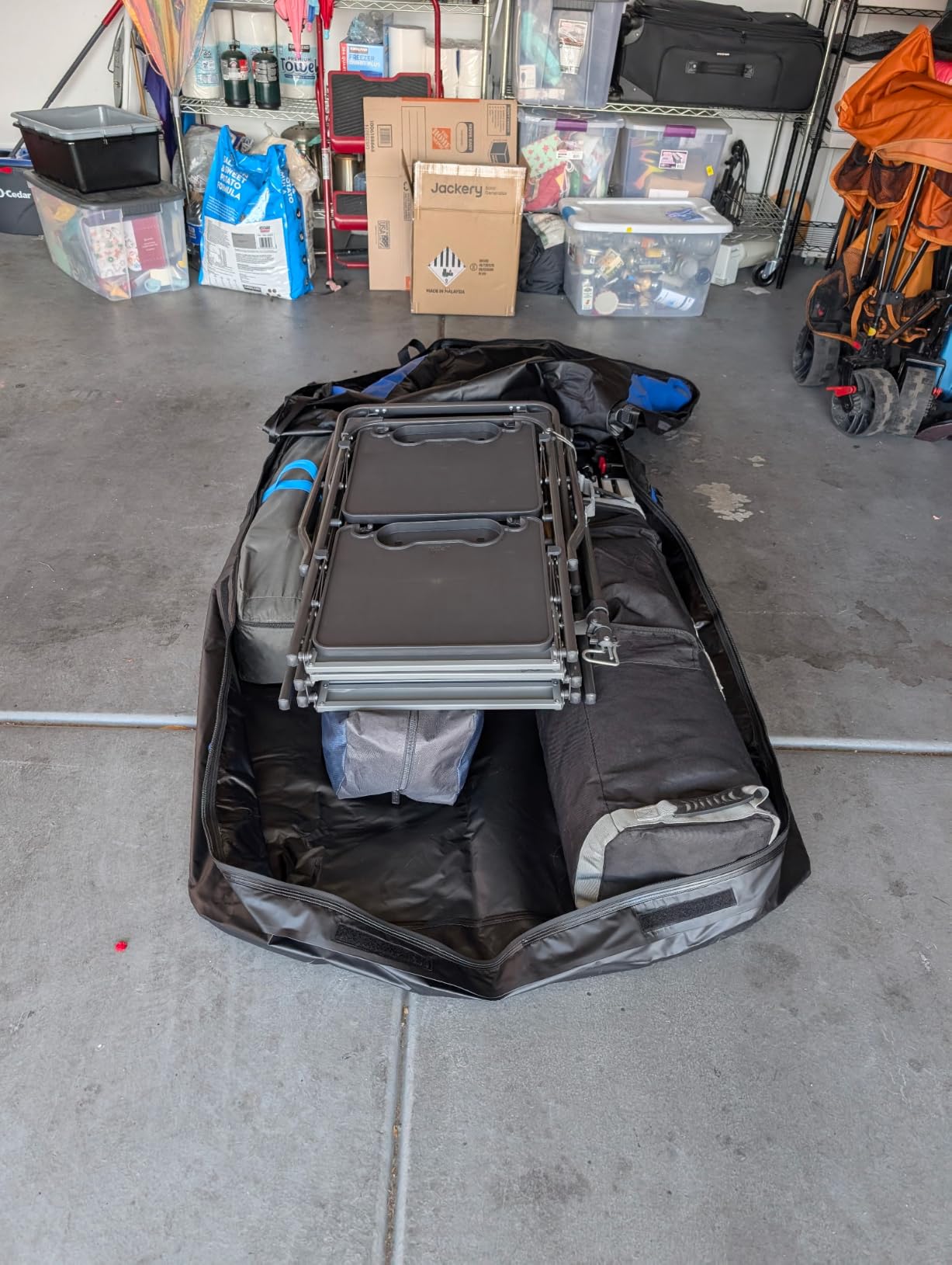 Asinking Car Rooftop Cargo Carrier Bag, 100% Waterproof Non-Rip 20 Cubic Feet Car Roof Bag for All Vehicles with/Without Rack, Includes Non-Slip Mat, Luggage Lock, 4 Door Hooks, Storage Bag customer photo 2