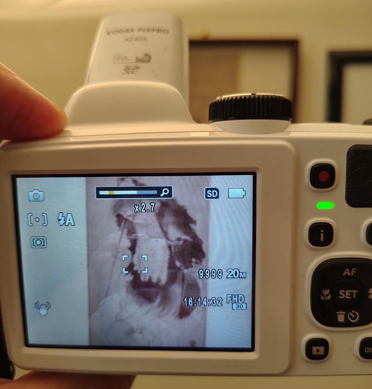 Kodak PIXPRO AZ405 16MP Astro Zoom Digital Camera with 40x Optical Zoom and 3-Inch LCD Display (White) customer photo 2
