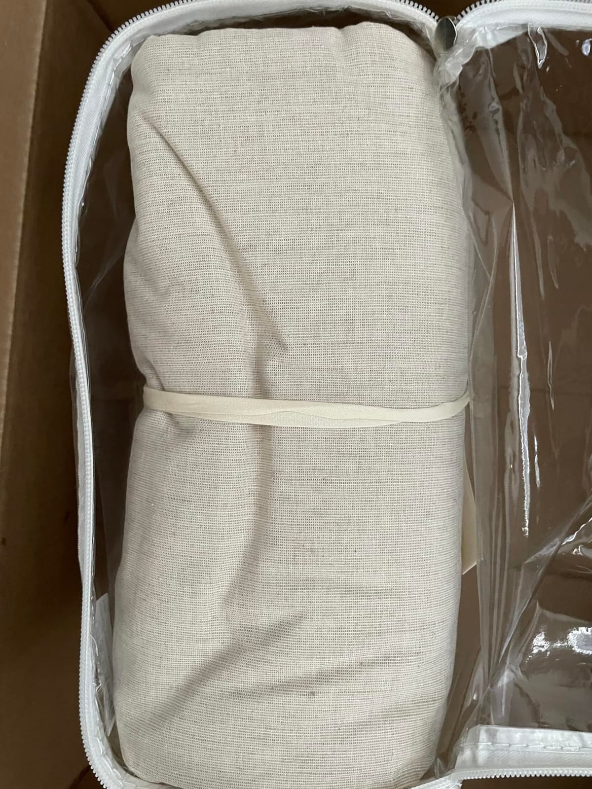 TUMEI 100% French Linen Sheets Queen Size Bed Sheets 4Pcs, 16