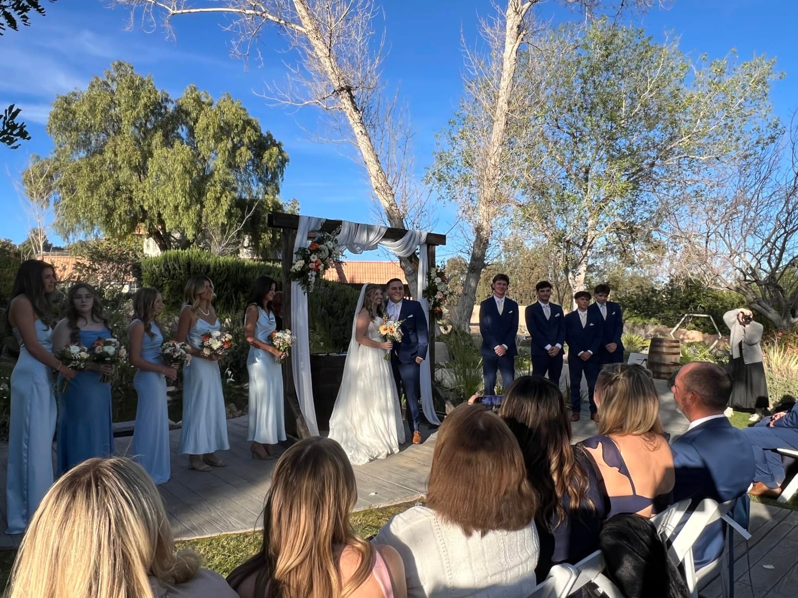 Wooden Wedding Arch 7.2FT Square Wood Arches Arbor Backdrop Stand customer photo 2
