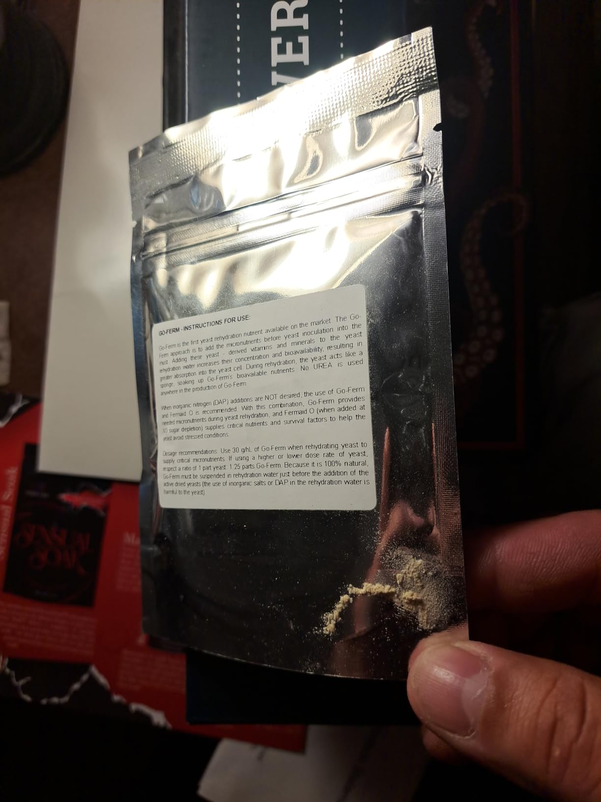 Go-Ferm Yeast Nutrient 2 oz (56.7 g) - Sold by CAPYBARA Distributors Inc. | Rehydration Nutrient, Make Wine, Cider, Mead, Kombucha at Home customer photo 2