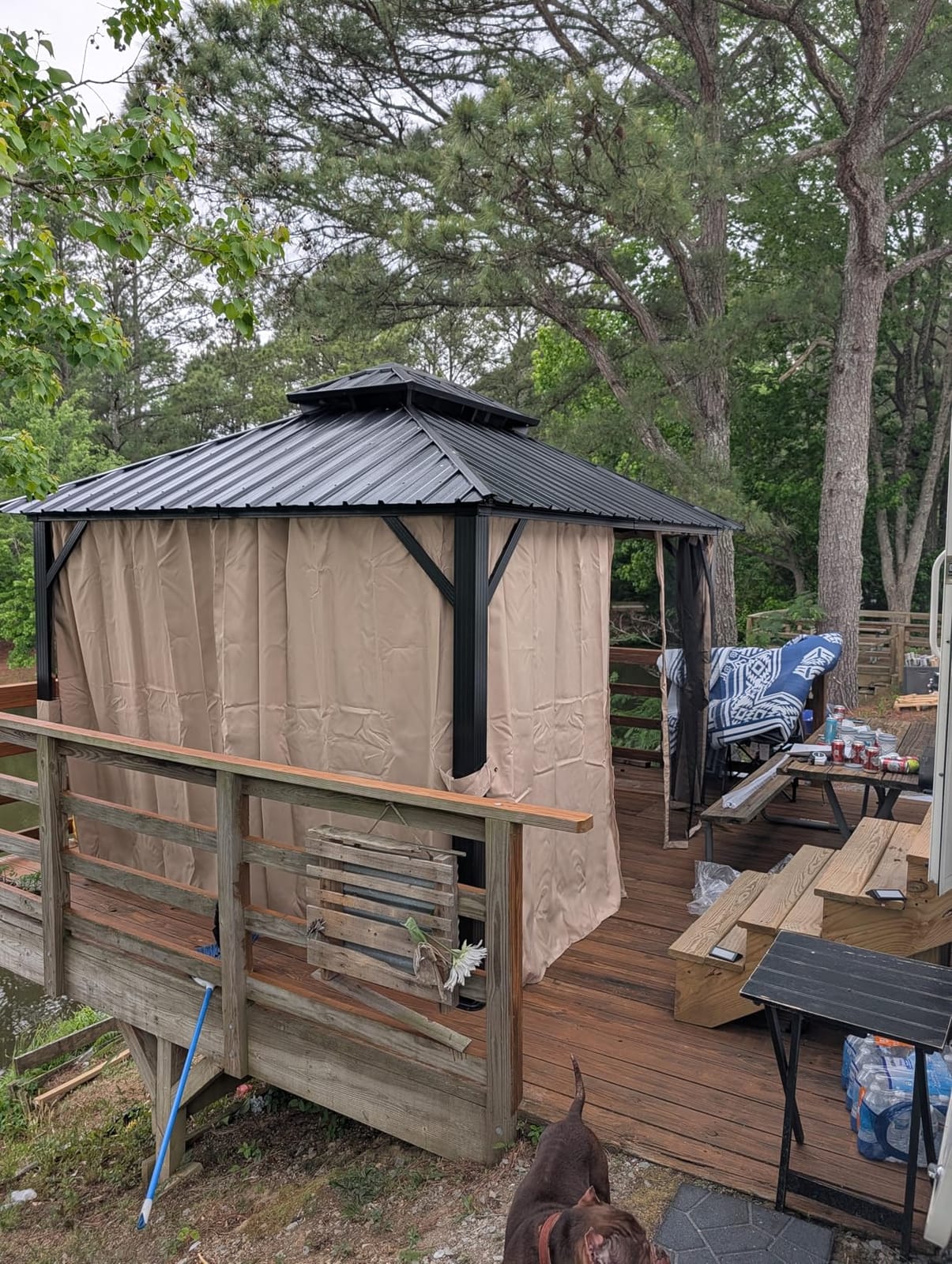 YITAHOME 12x14ft Hardtop Gazebo with Nettings and Curtains Heavy Duty customer photo 1