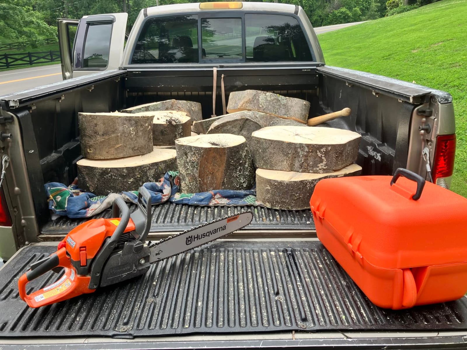Husqvarna 450 Rancher 20 Inch Gas Chainsaw, 50.2-cc 3.2-HP, 2-Cycle X-Torq Engine, For Tree Pruning, Yard Cleanups and Firewood Cutting, 970613120 customer photo 2