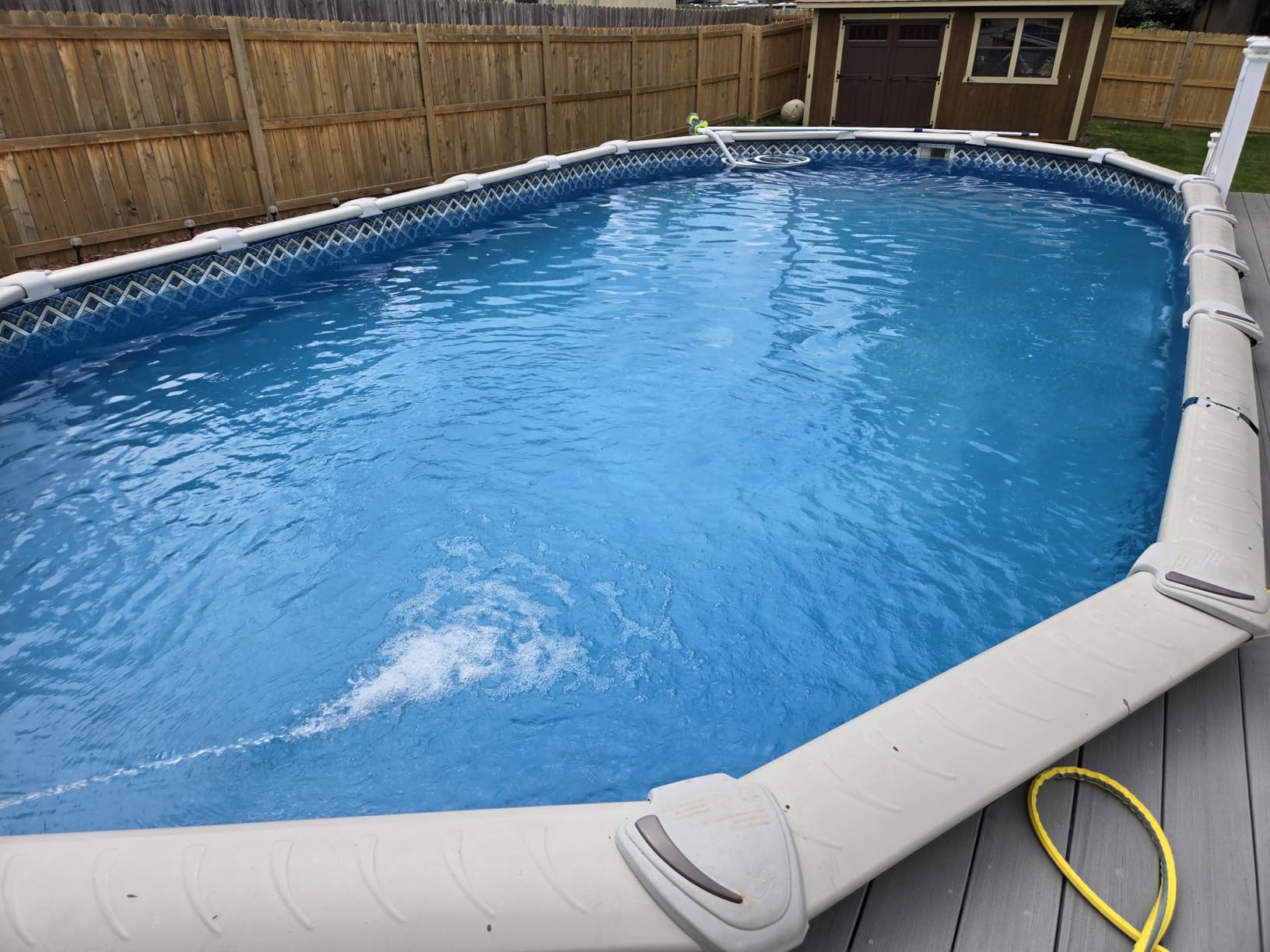 Sepetrel Upgrade Pool Vacuum Head with Side Brush & Universal Rotatable Hose Adapter,Weighted Triangular Shape(Safe for Vinyl Liner Pool) customer photo 2