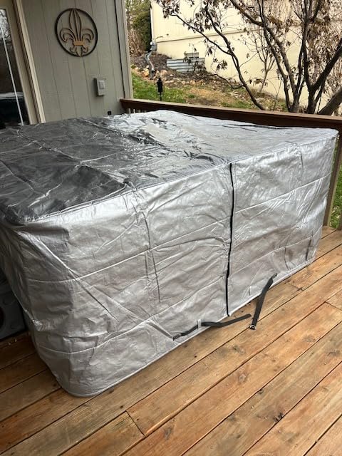 Insulated Hot Tub Cover Thermal Insulation Spa Cover Protector customer photo 2