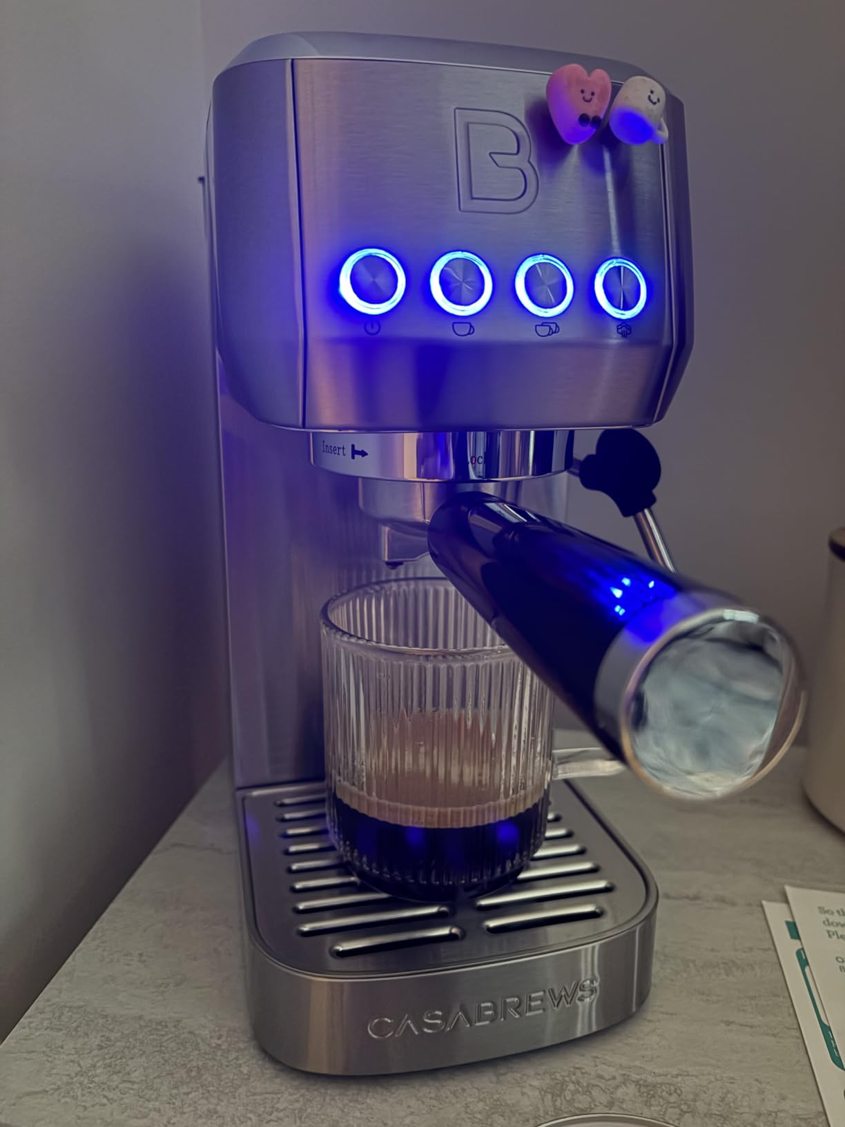 CASABREWS 3700 Essential Stainless Steel Espresso Machine with Steam Wand customer photo 2
