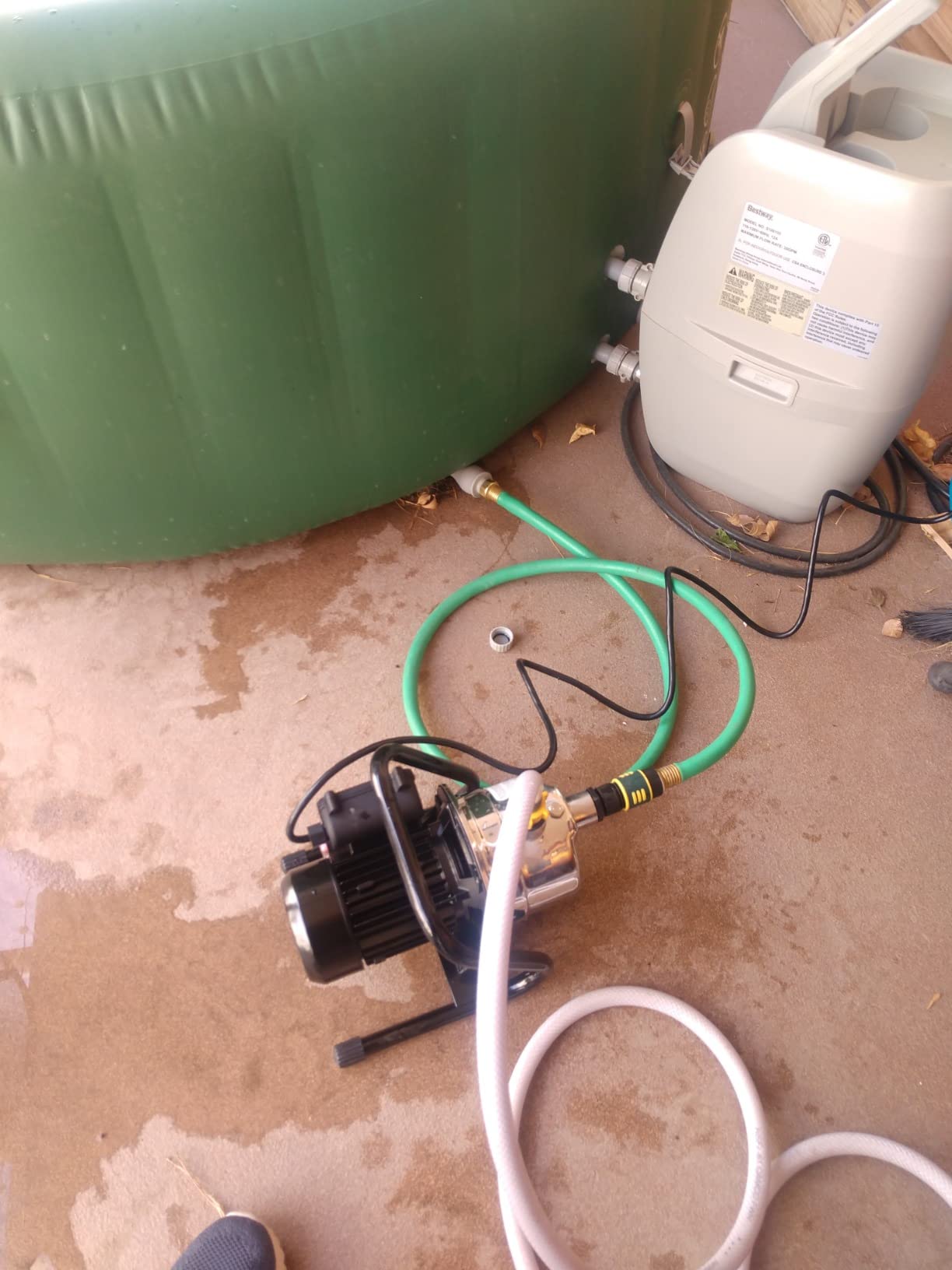 VEVOR Shallow Well Pump, 1.1 HP 115V, 978 GPH 131 ft Height, 40psi Max Pressure, Portable Stainless Steel Sprinkler Booster Jet Pumps for Garden Lawn Irrigation system, Lake Fountain, Water Transfer customer photo 1